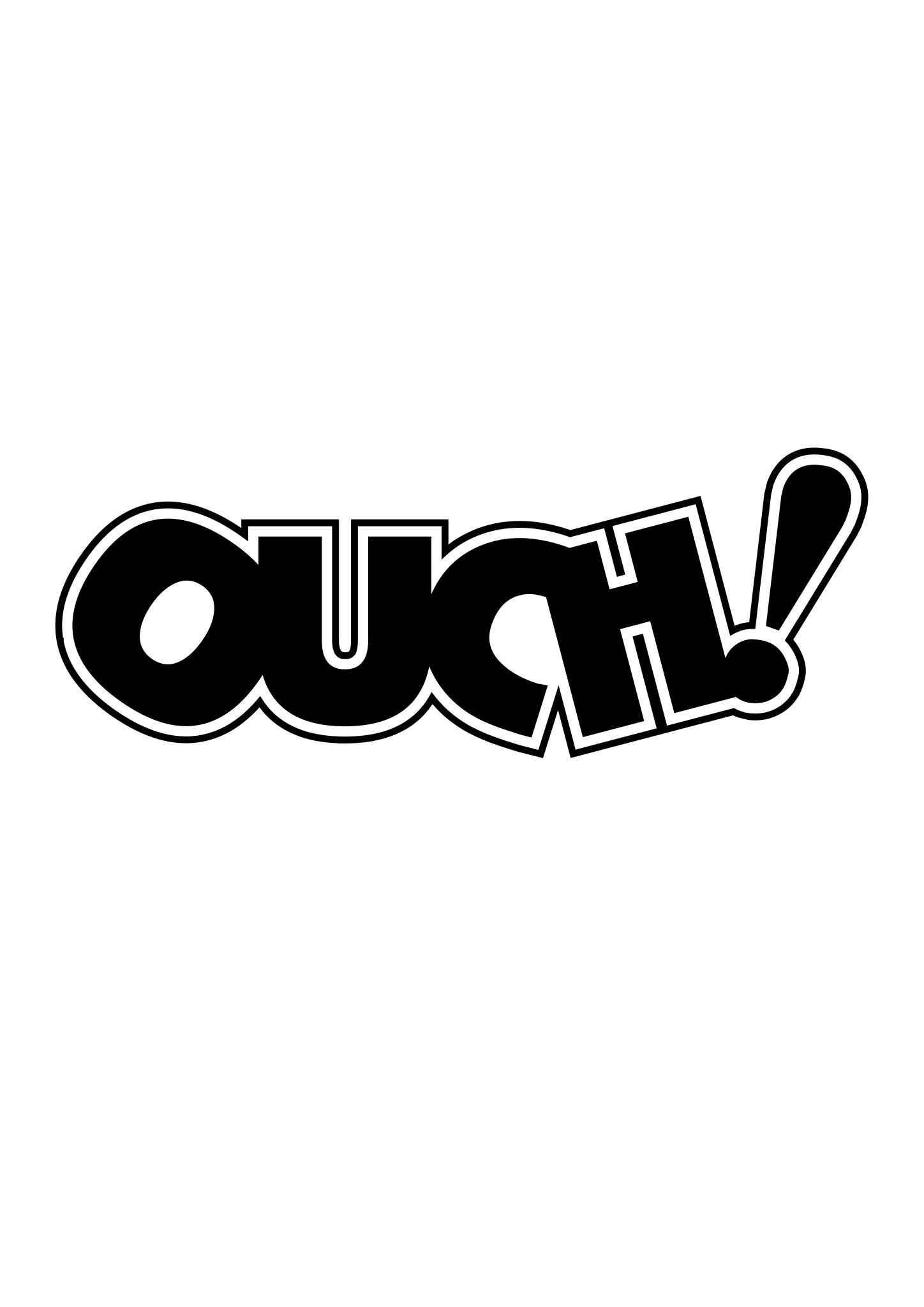 Free Images - ouch comics onomatopoeia cartoon.