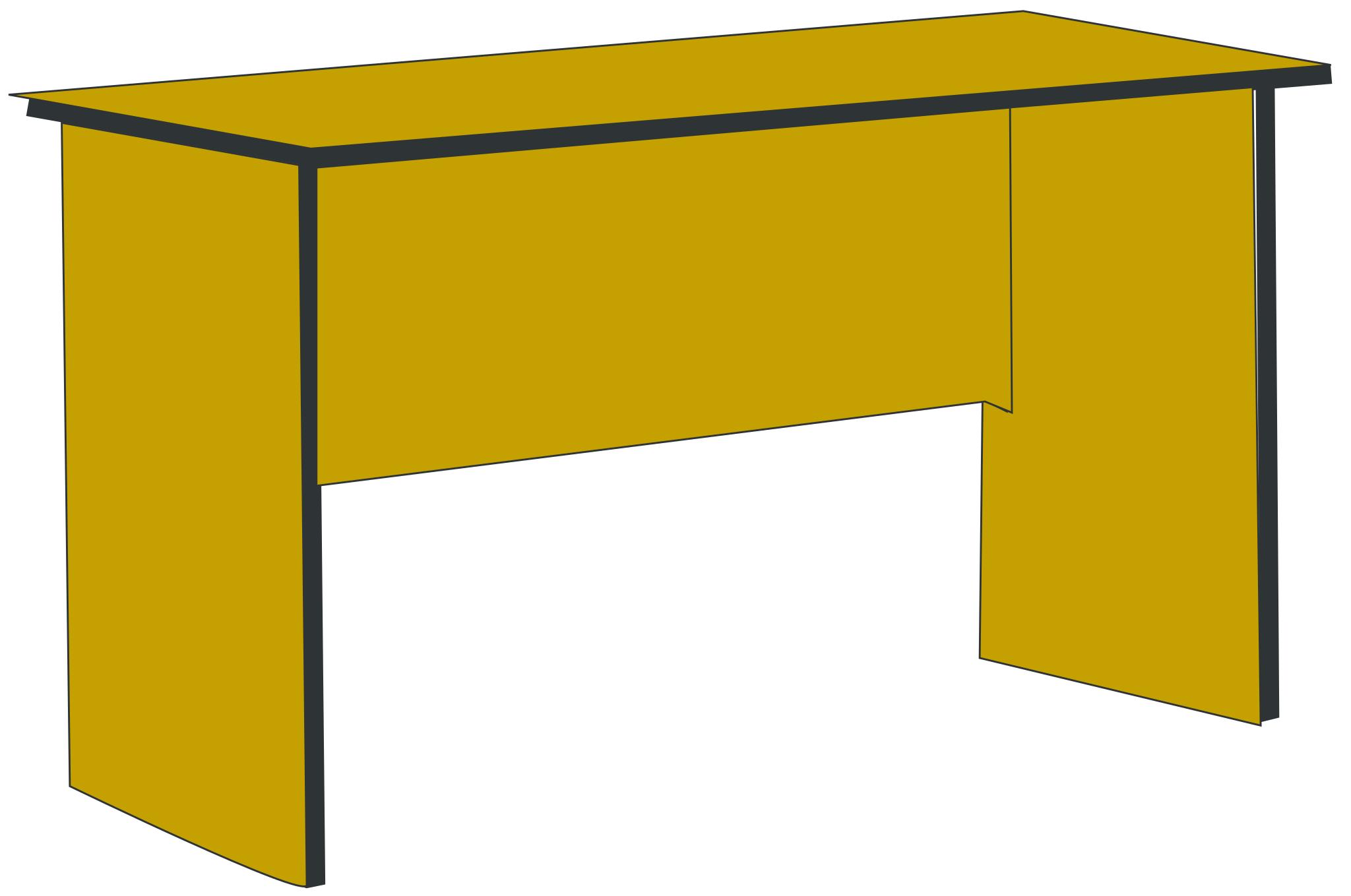 Желтый стол