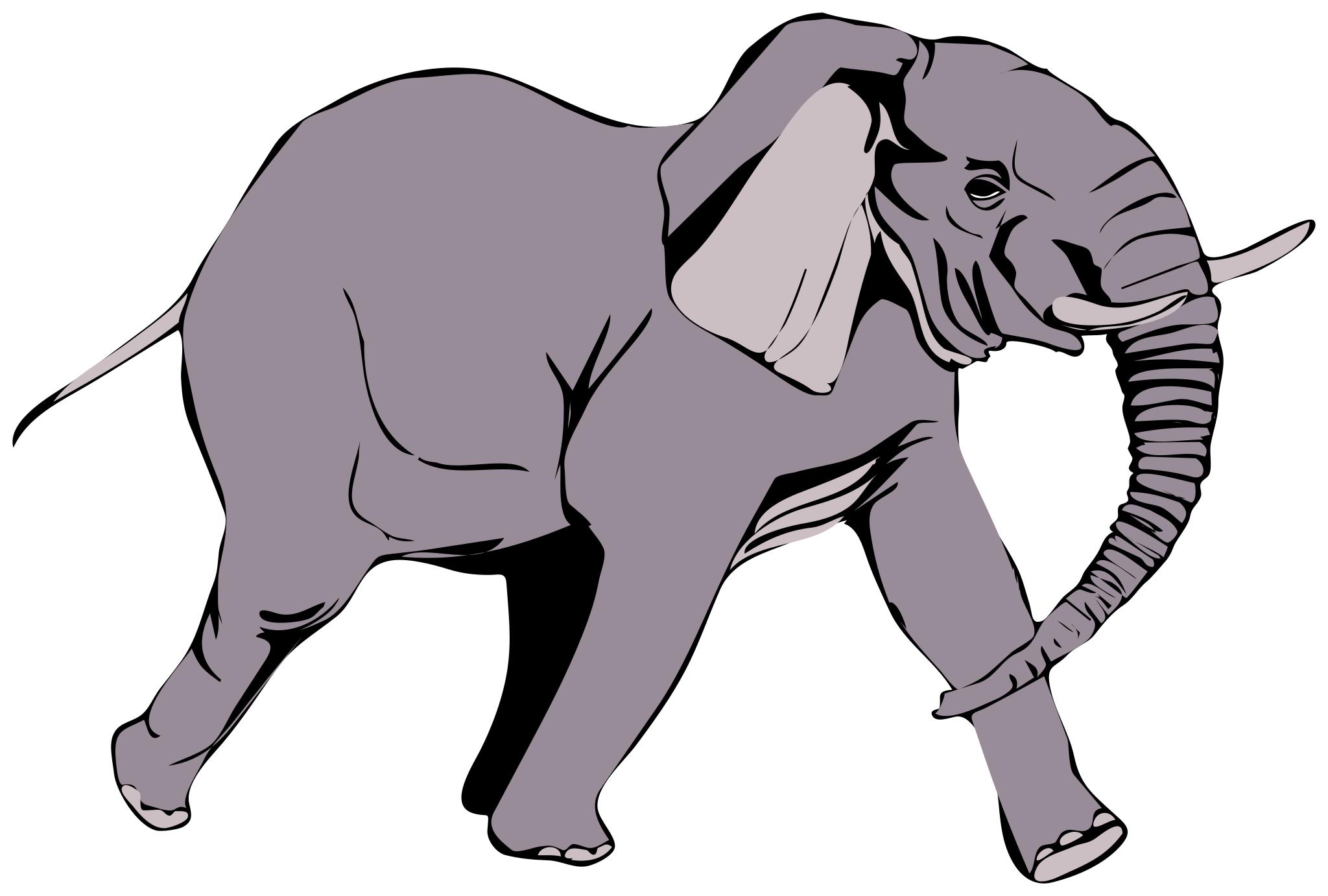 Слон вектор