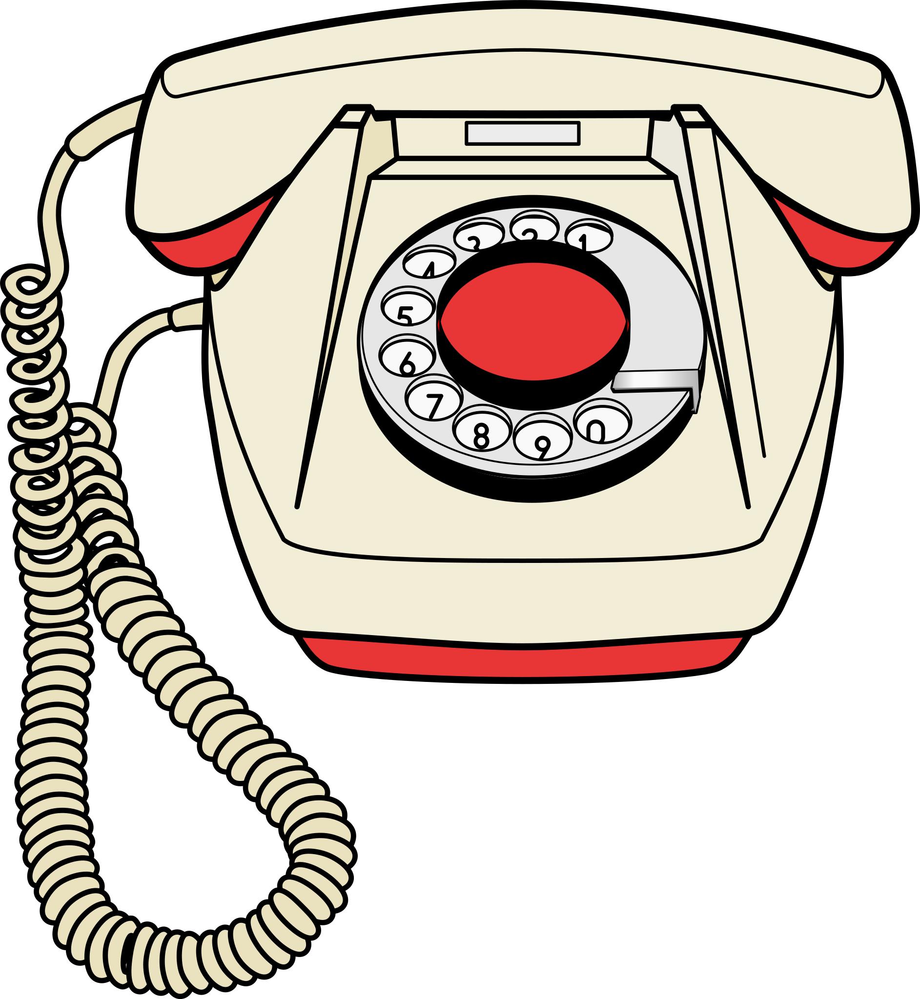 Рисунок старого телефона