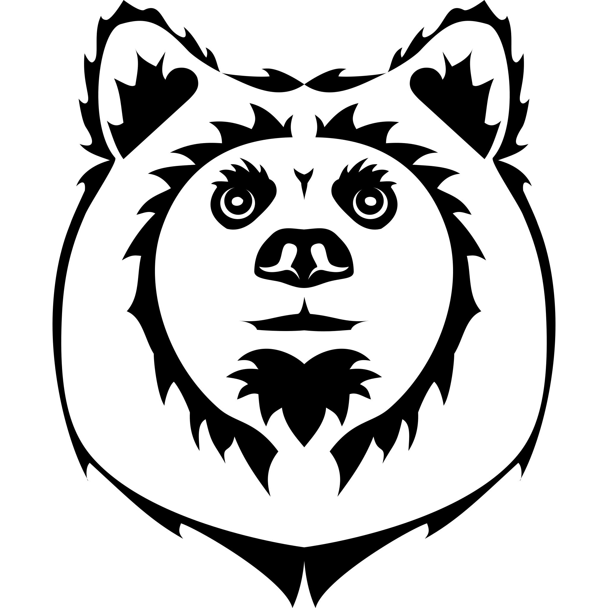 Вектор медведь DXF