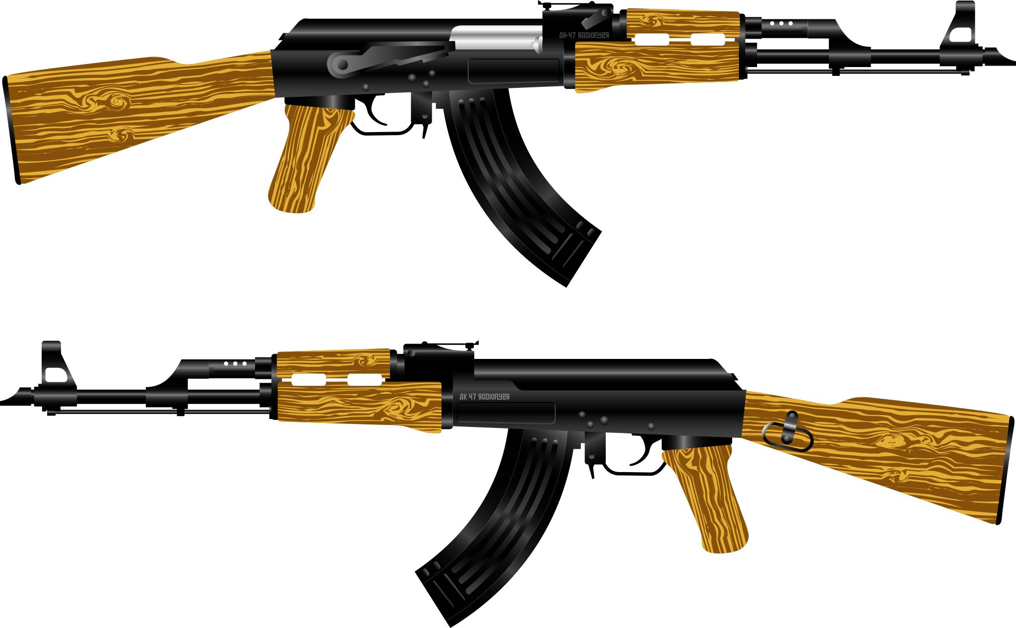 Автомат ak74 vector