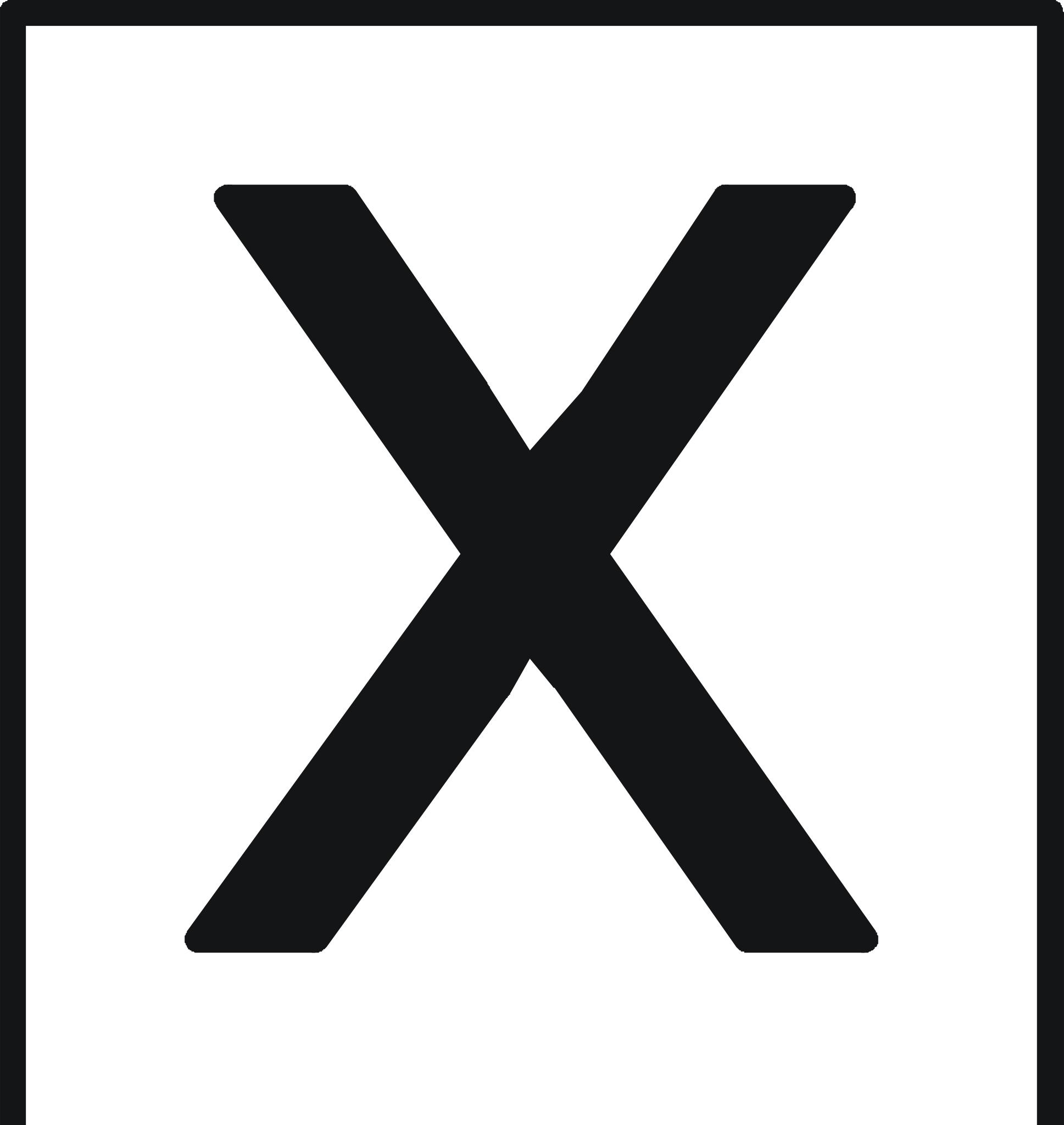 Буква x