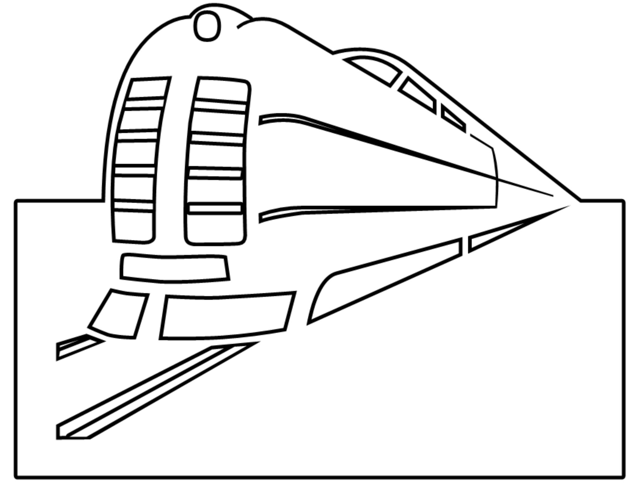 Рисунок поезда с переди