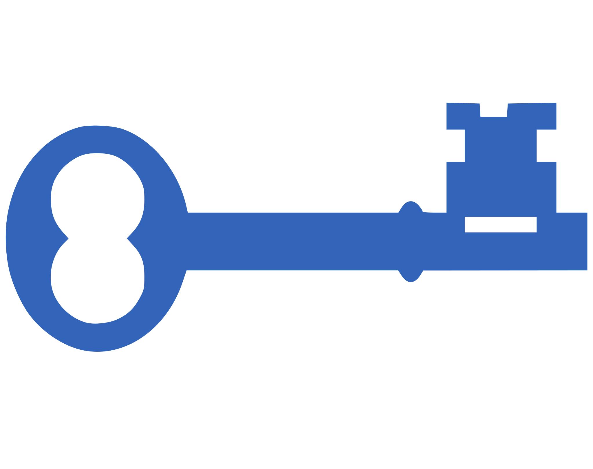 Синий ключ от замка