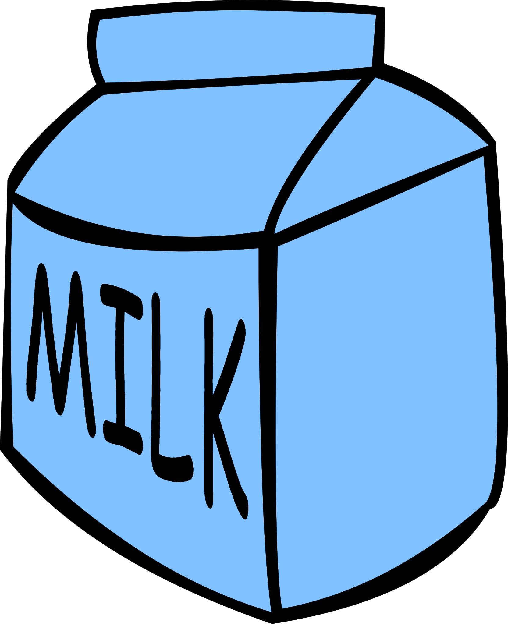 Нарисовать пакет молока