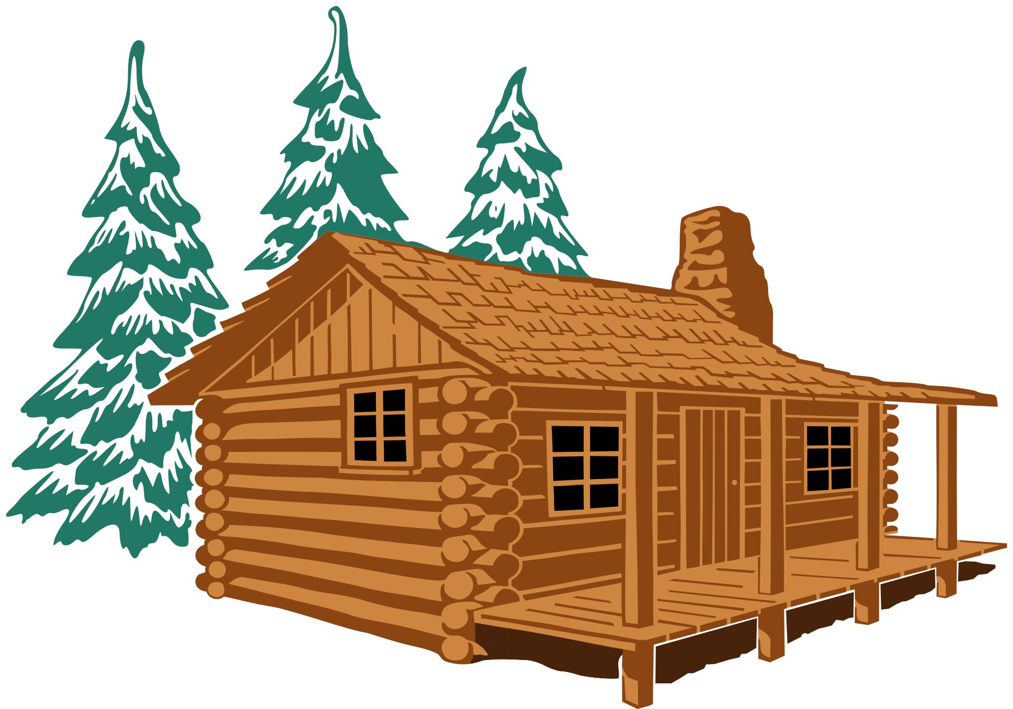 Деревянный домик без фона