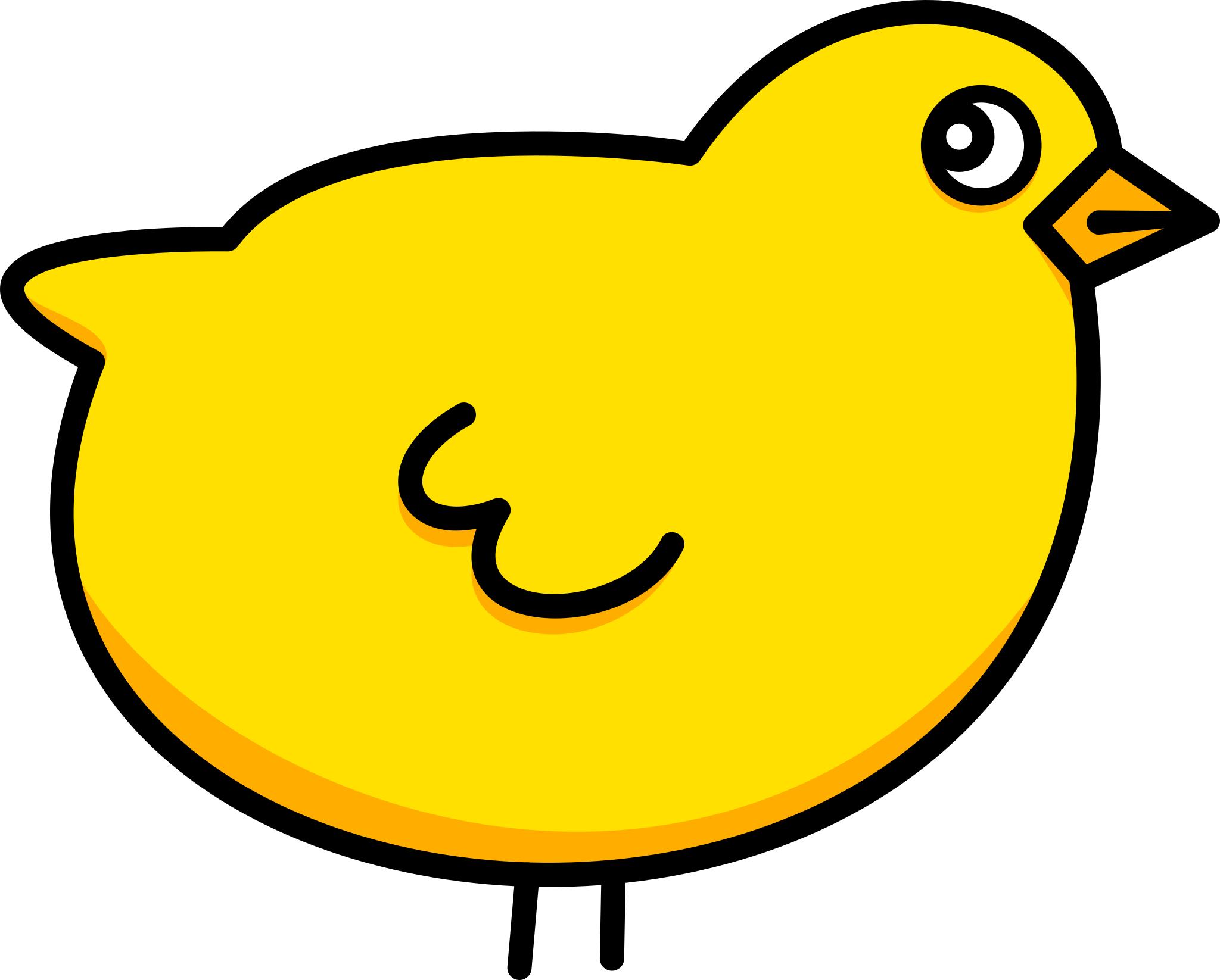 Желтый цыпленок рисунок