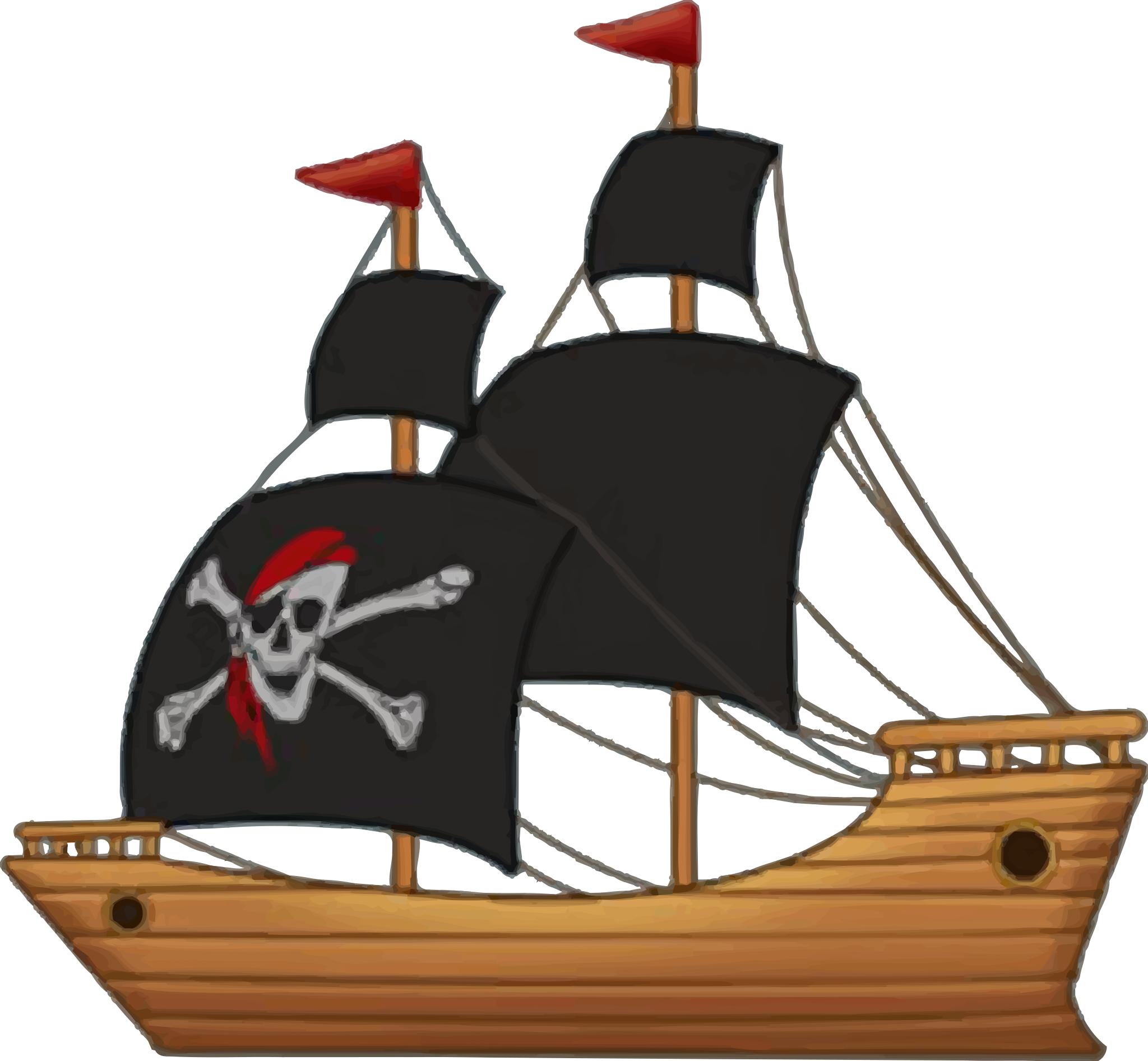 Пиратский корабль логотип