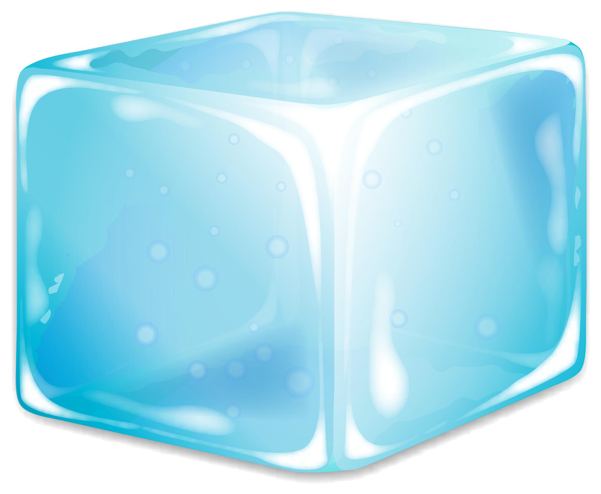 Кубик льда нарисованный