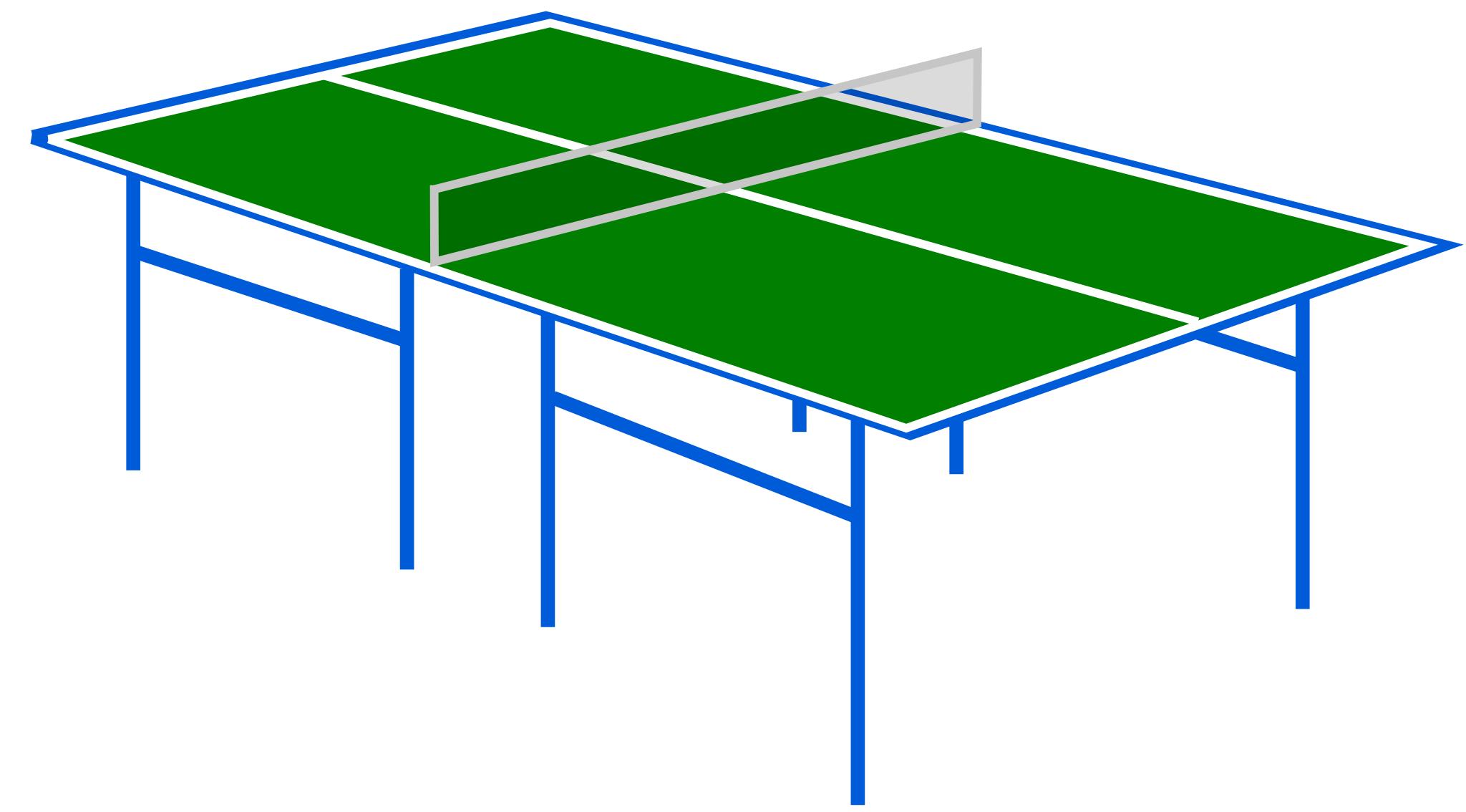 Стол для настольного тенниса рисунок