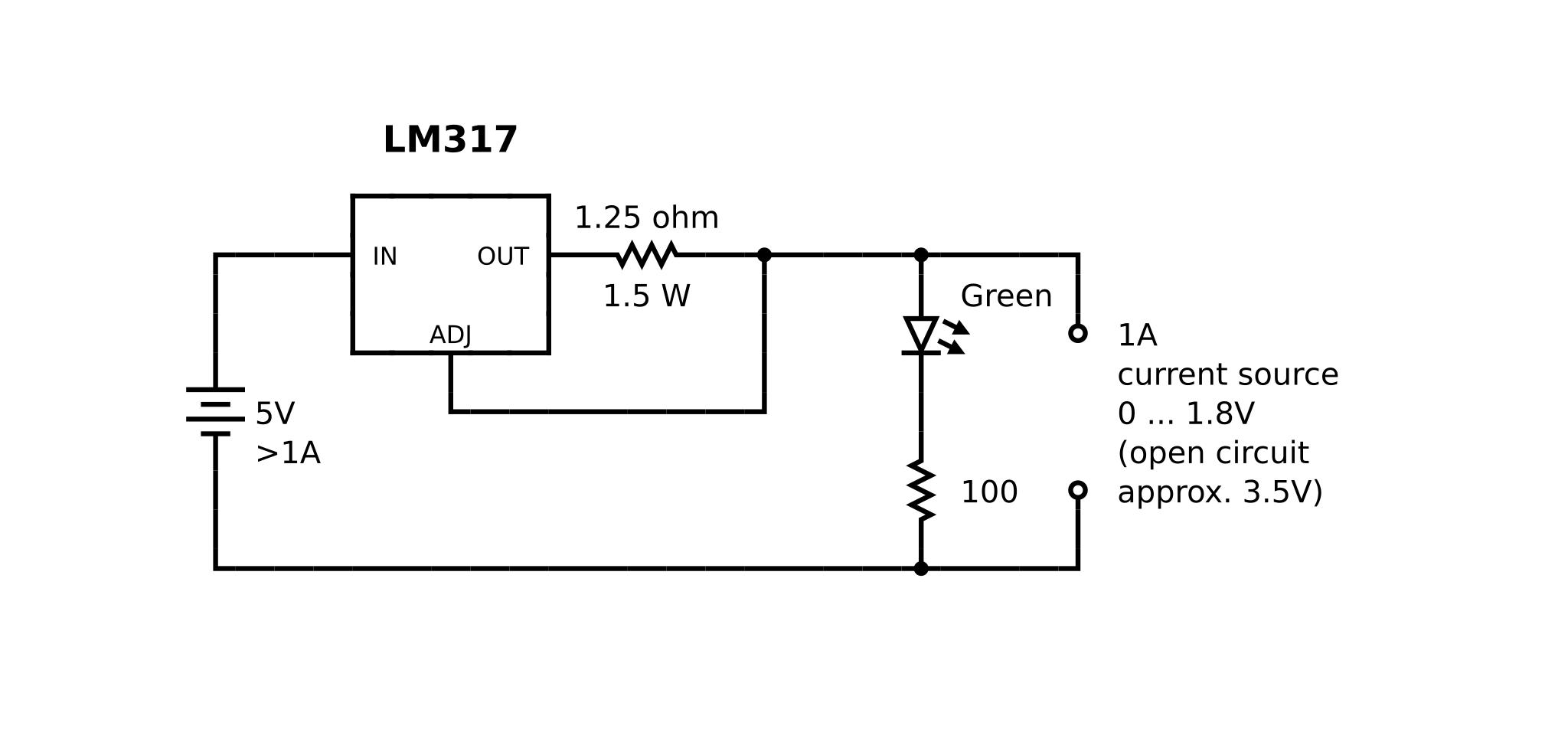 Регулируемый источник тока на lm317