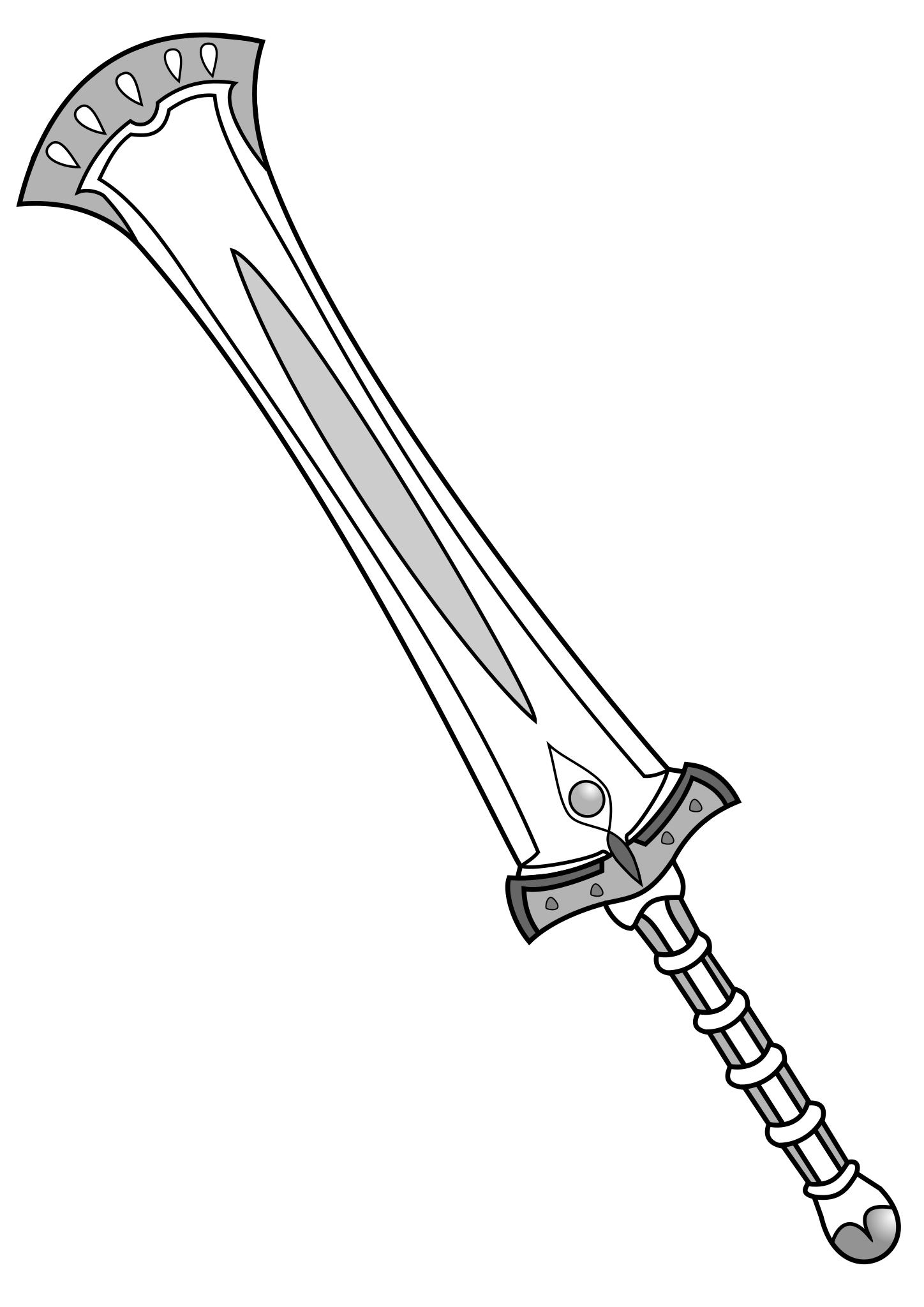 Раскраски оружие мечи