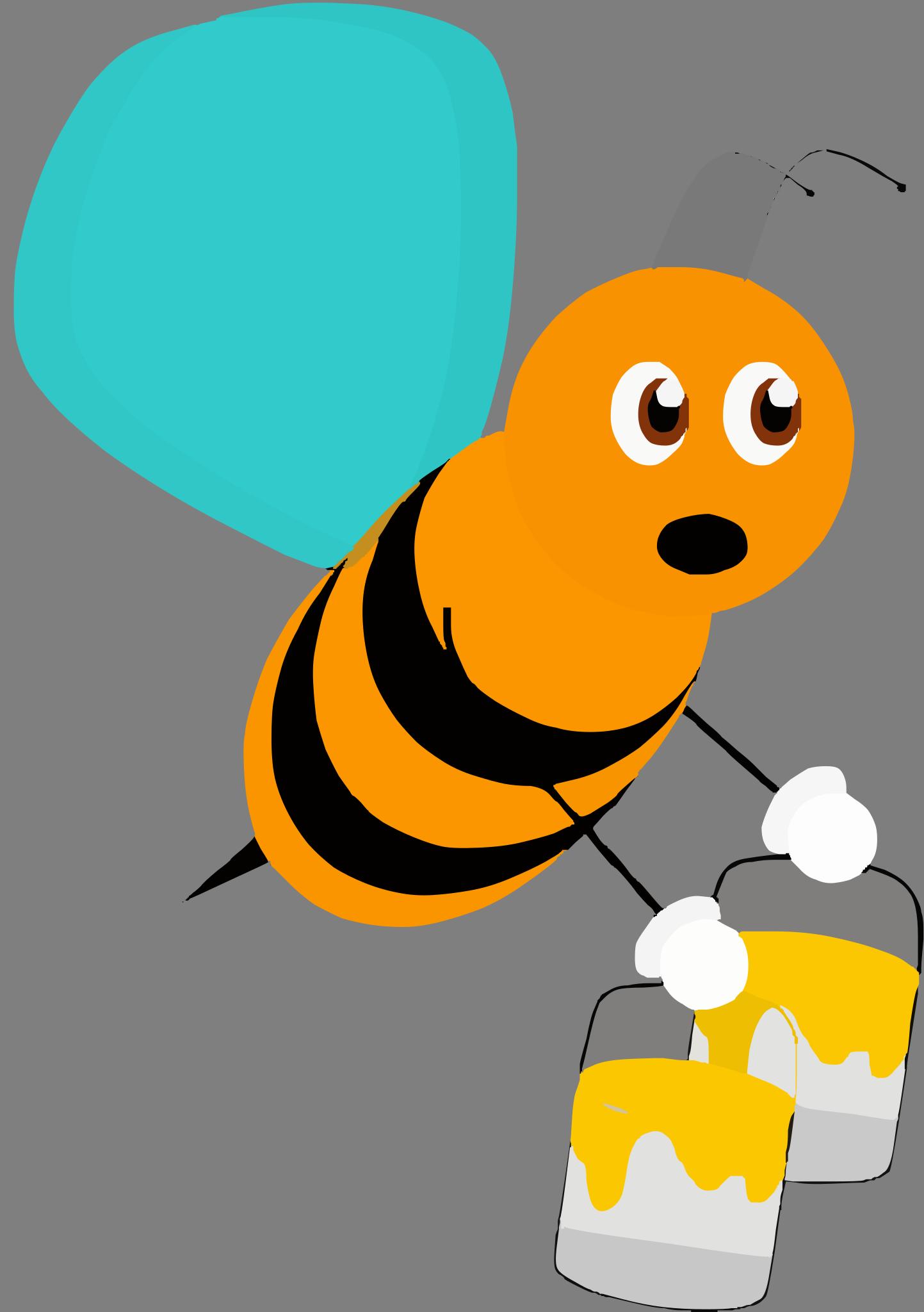 Задумчивая пчела