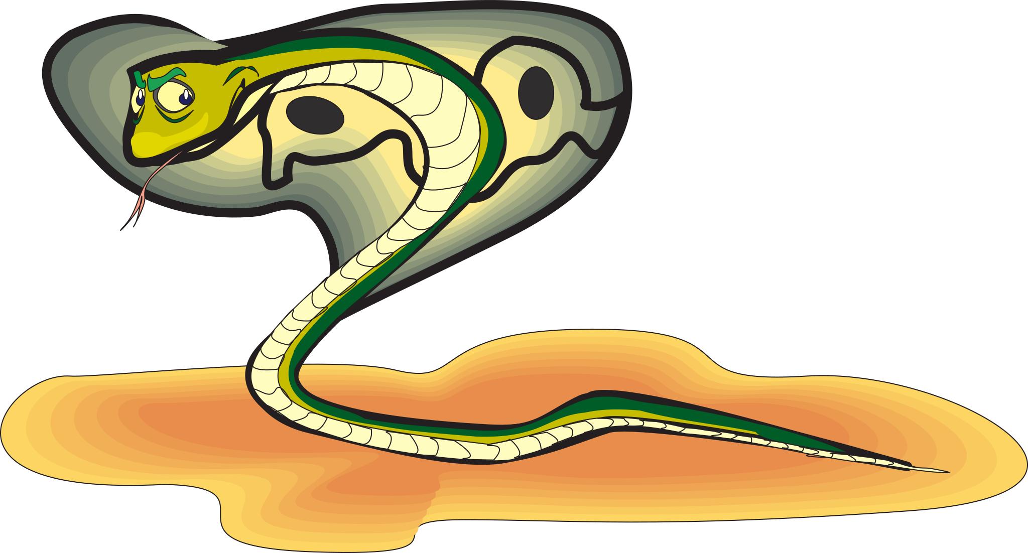 Голова змеи мультяшная