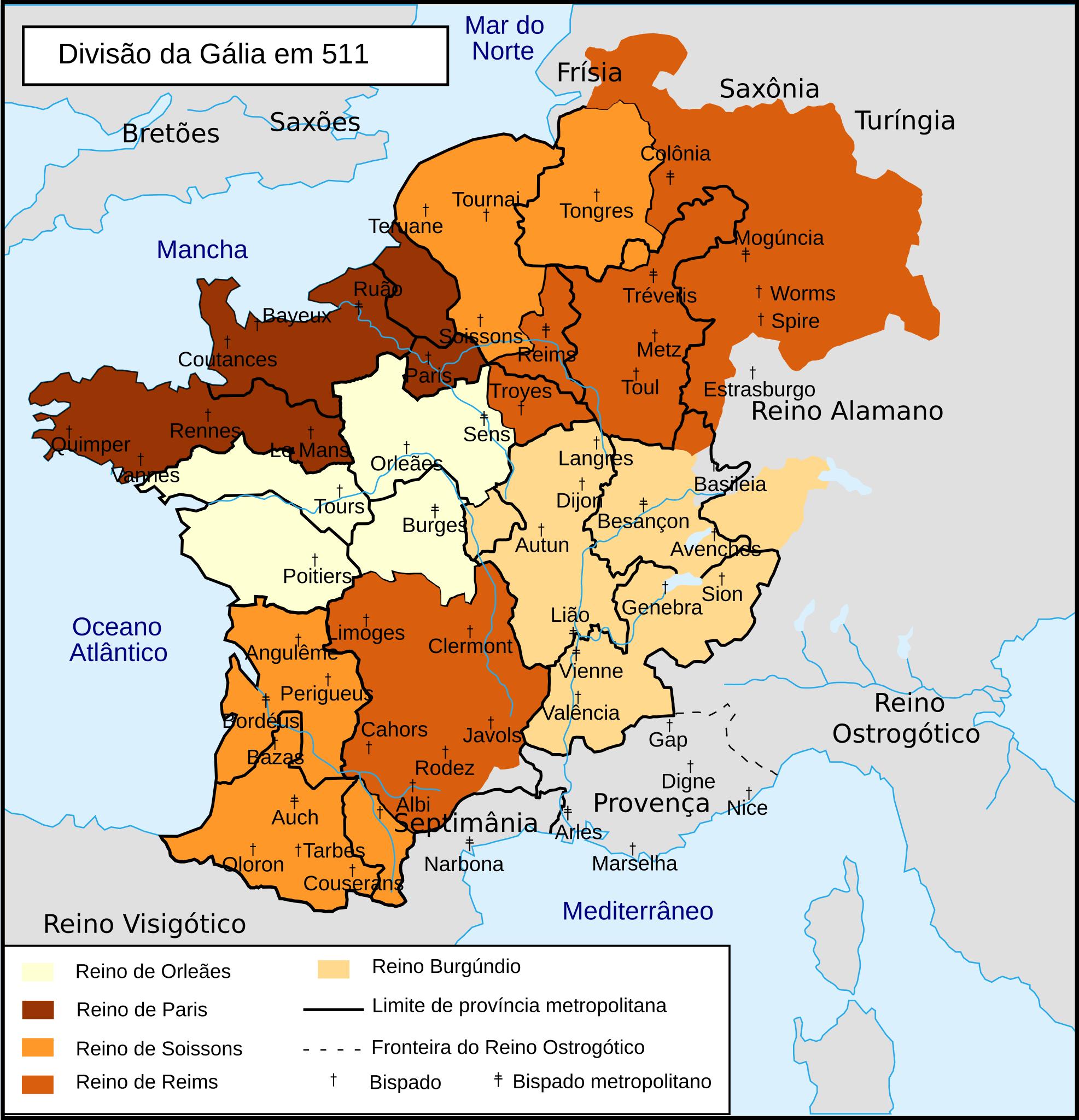 Суассон на карте Франции
