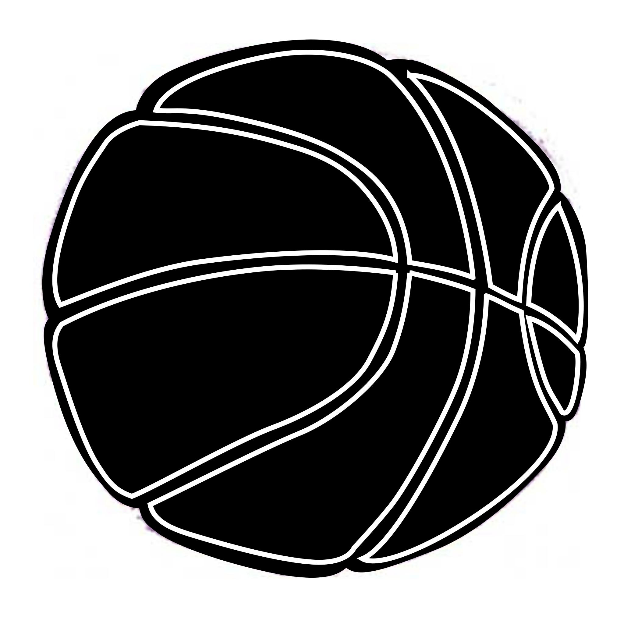 Баскетбольный мяч силуэт