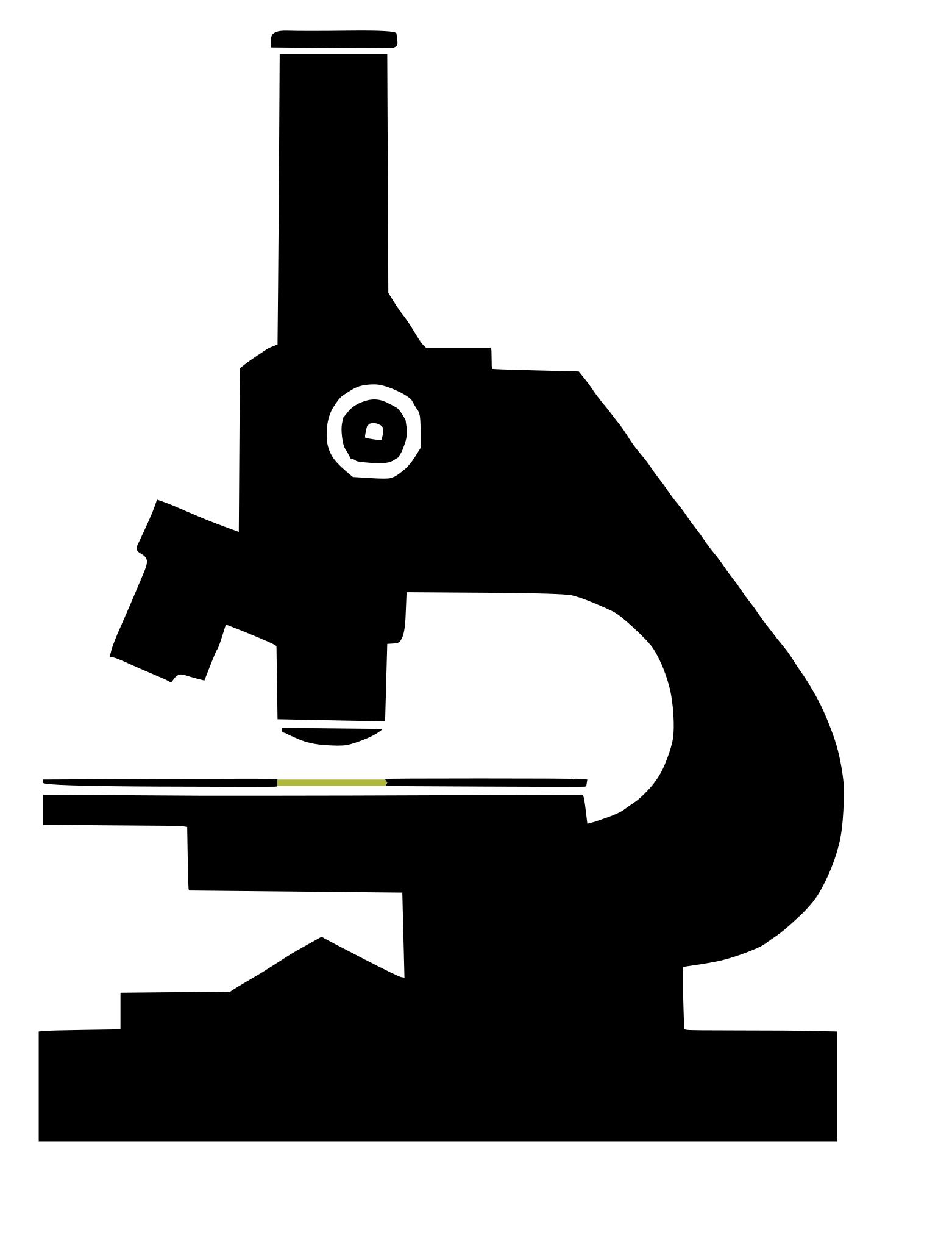 Микроскоп на белом фоне