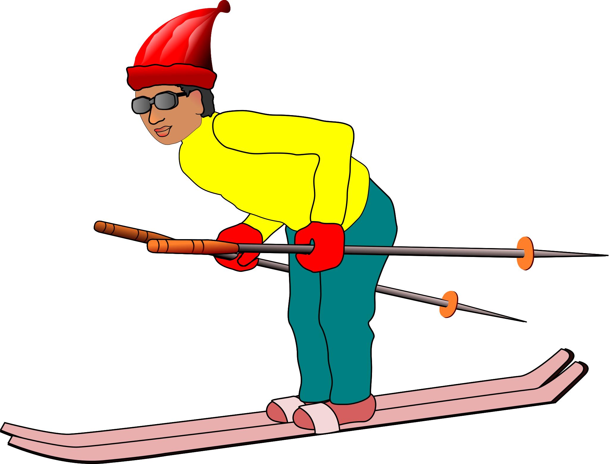 Лыжник клипарт