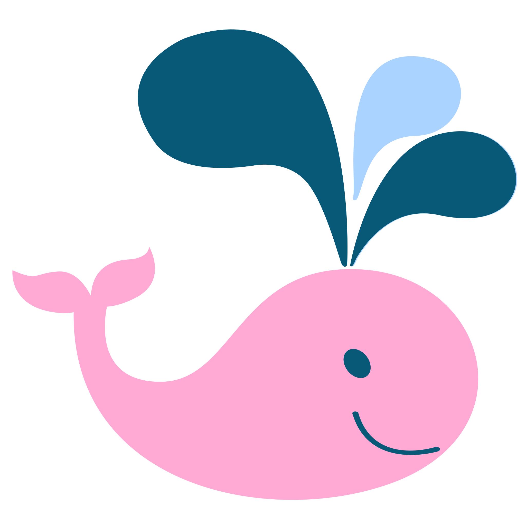 Розового мультяшного кита
