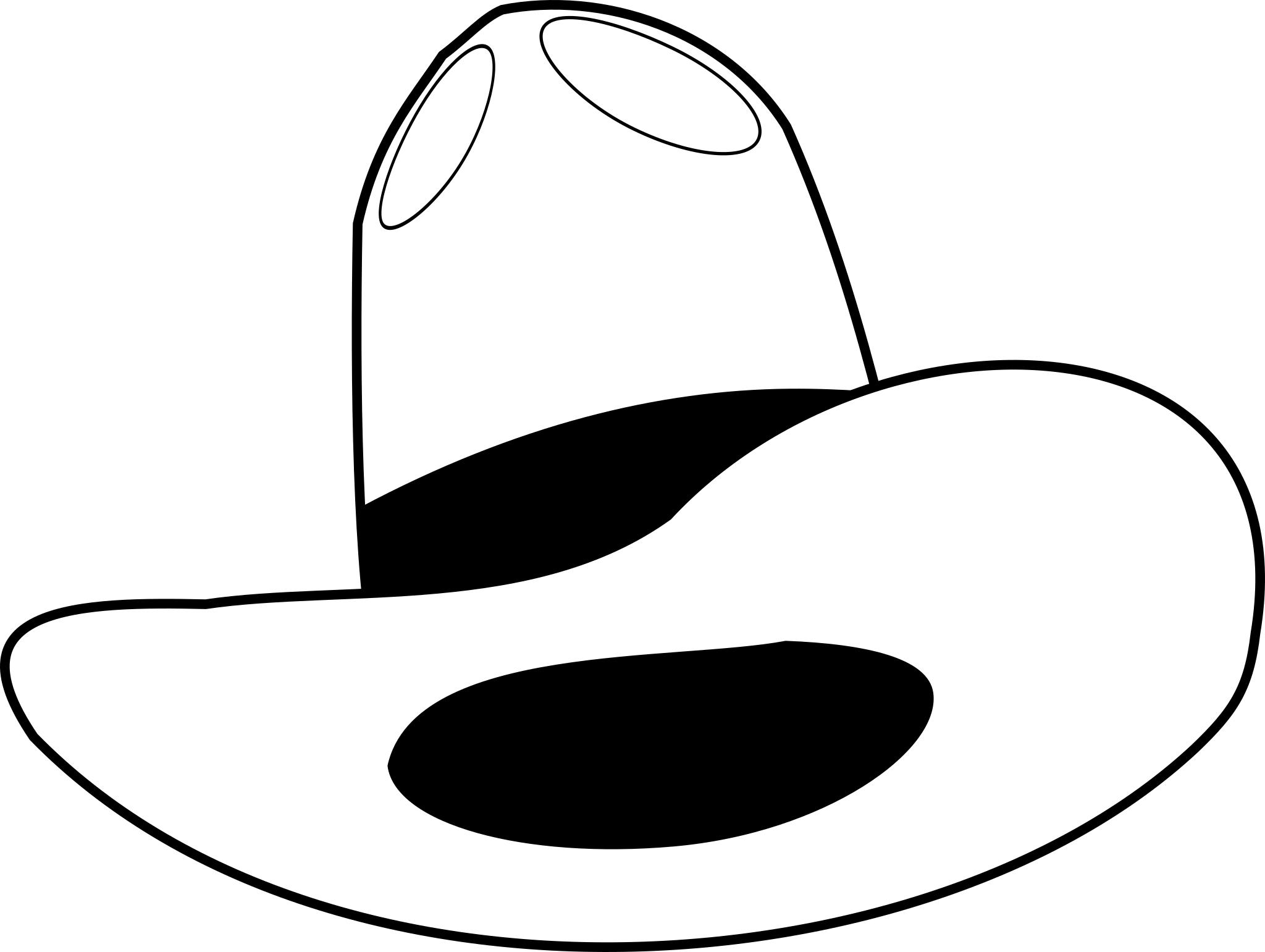 Белая шляпа рисунок