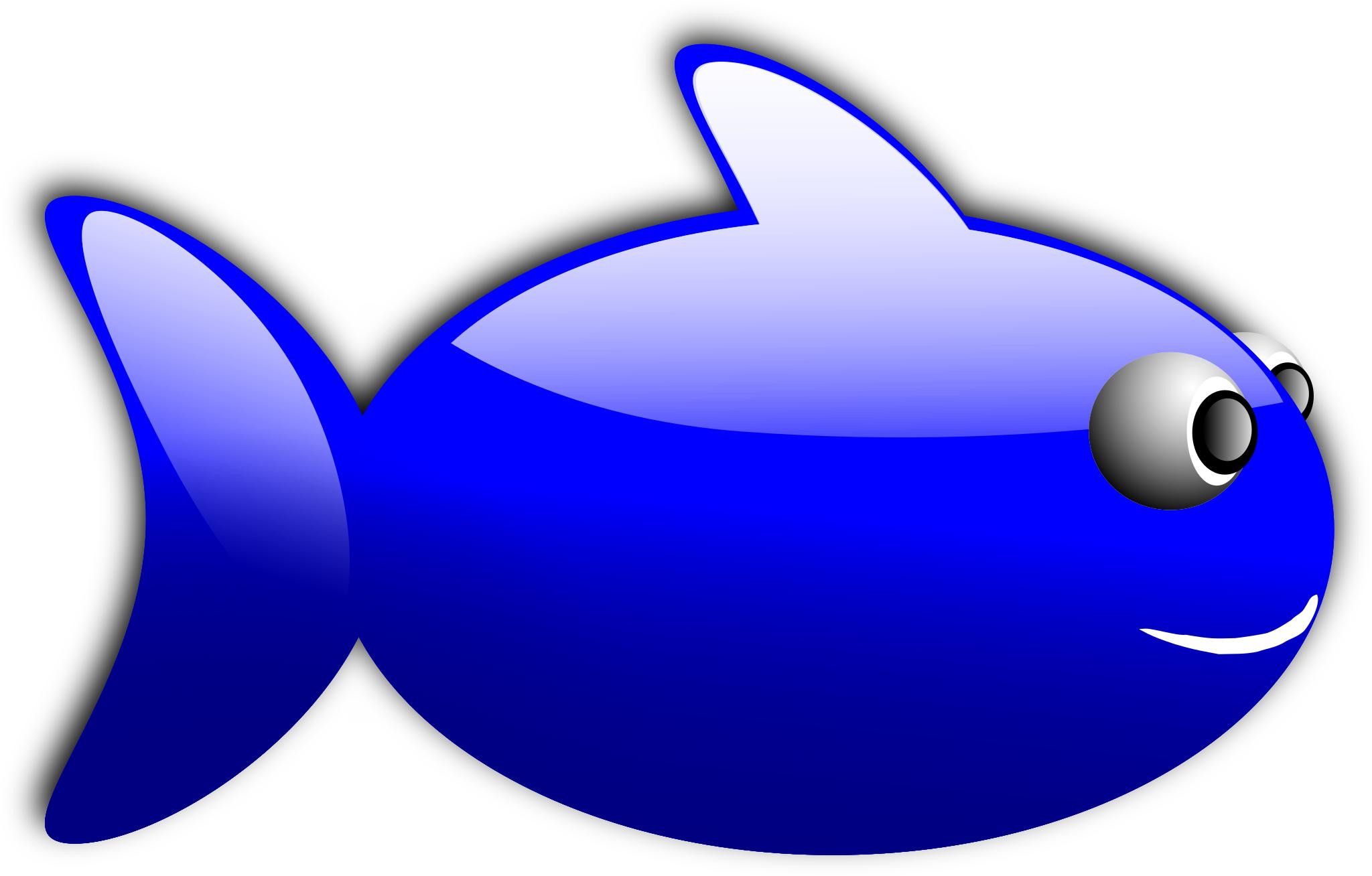 Синяя рыбка для детей
