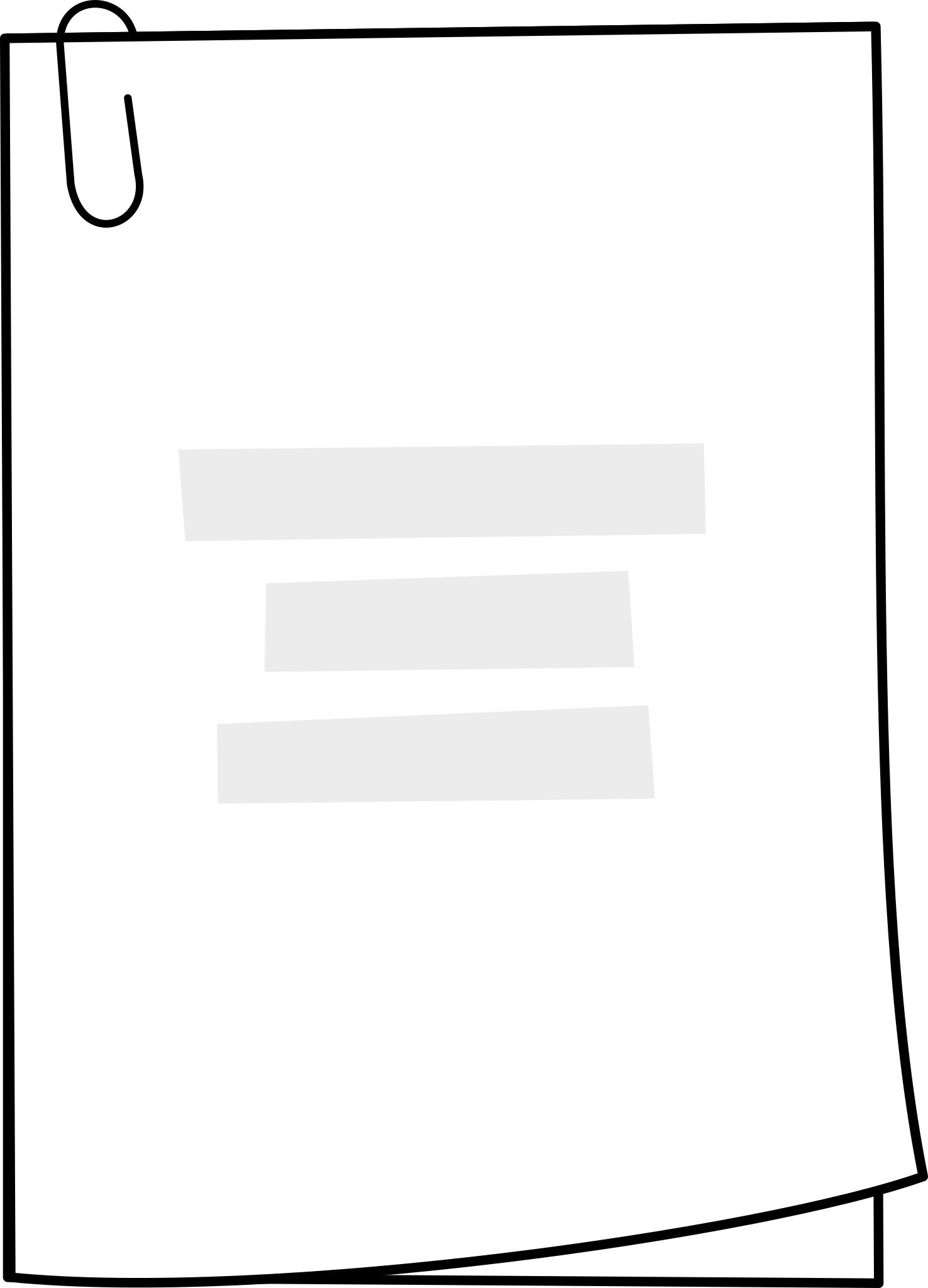 Лист бумаги документ