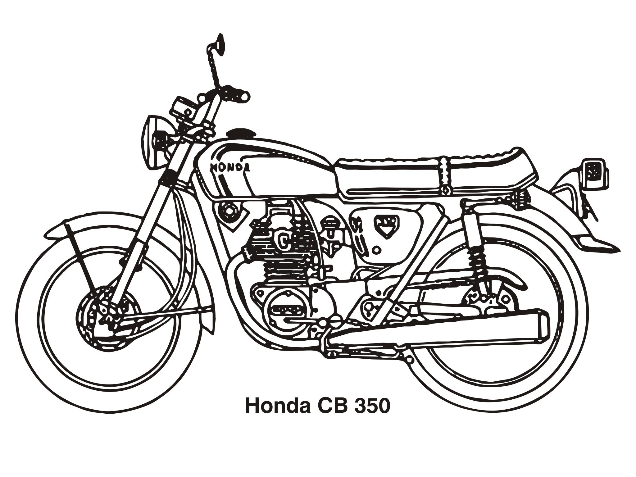 Honda CB 750 чертежи