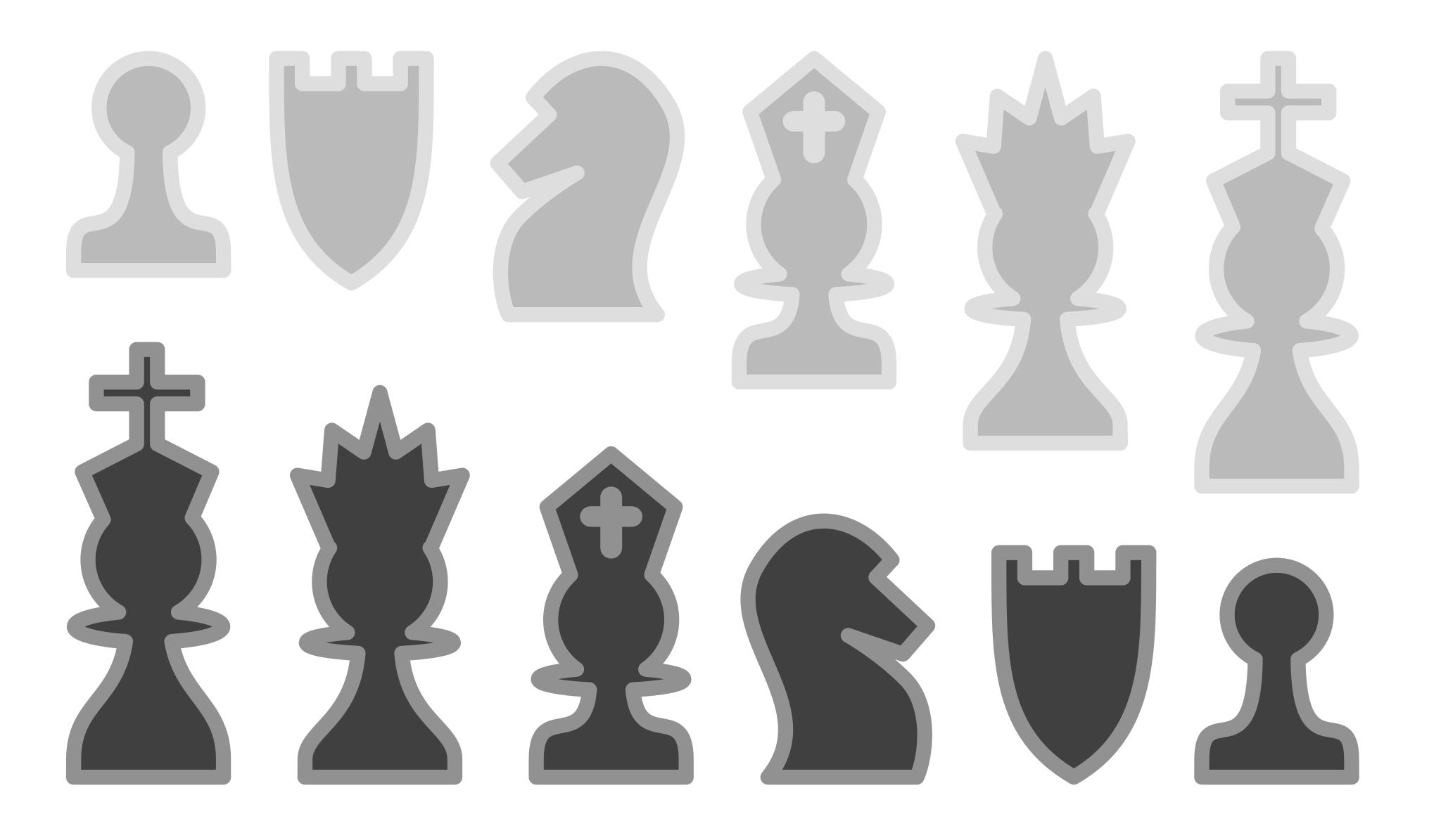 Стилизованная шахматная фигура
