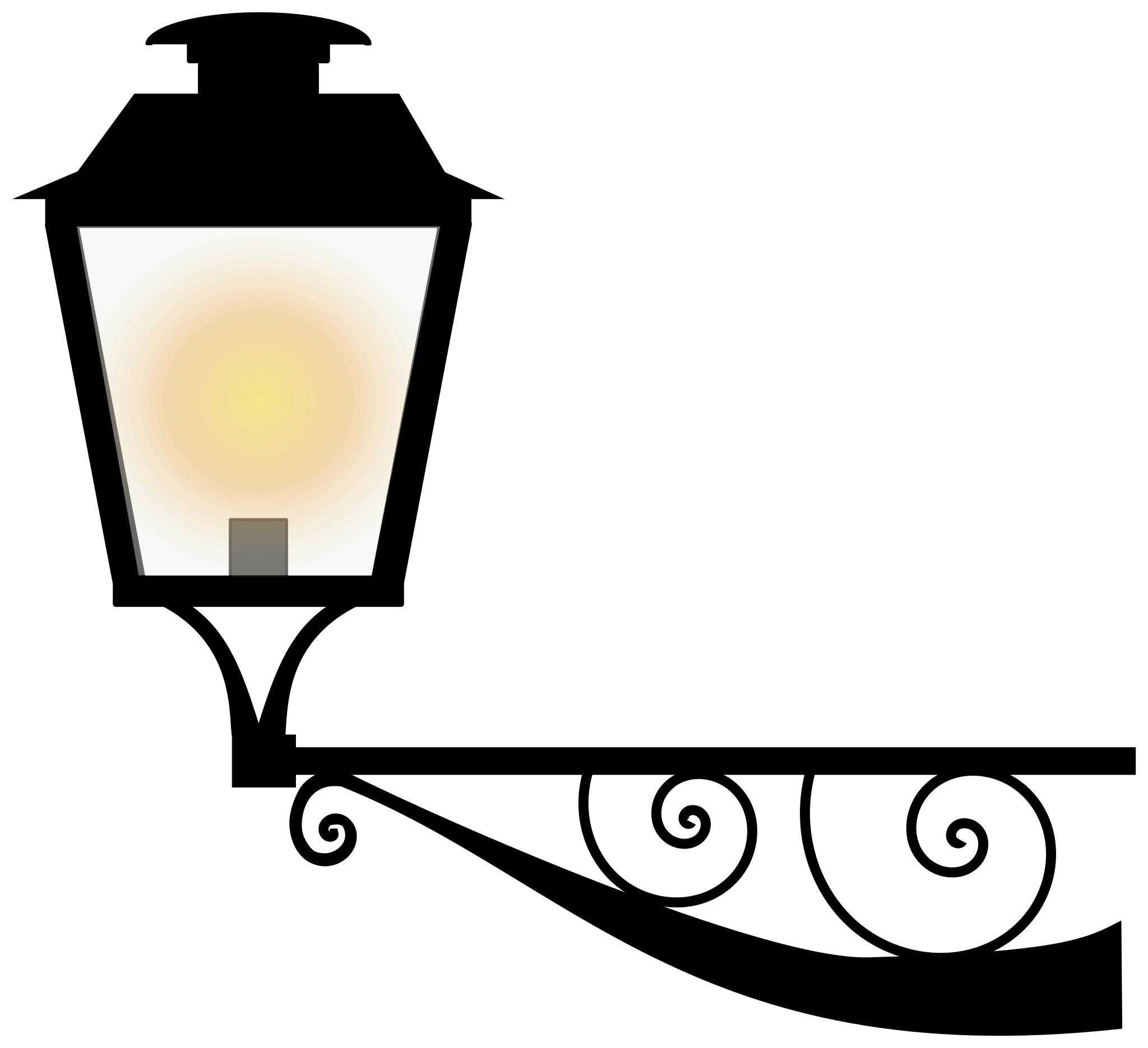 Уличная лампа вектор