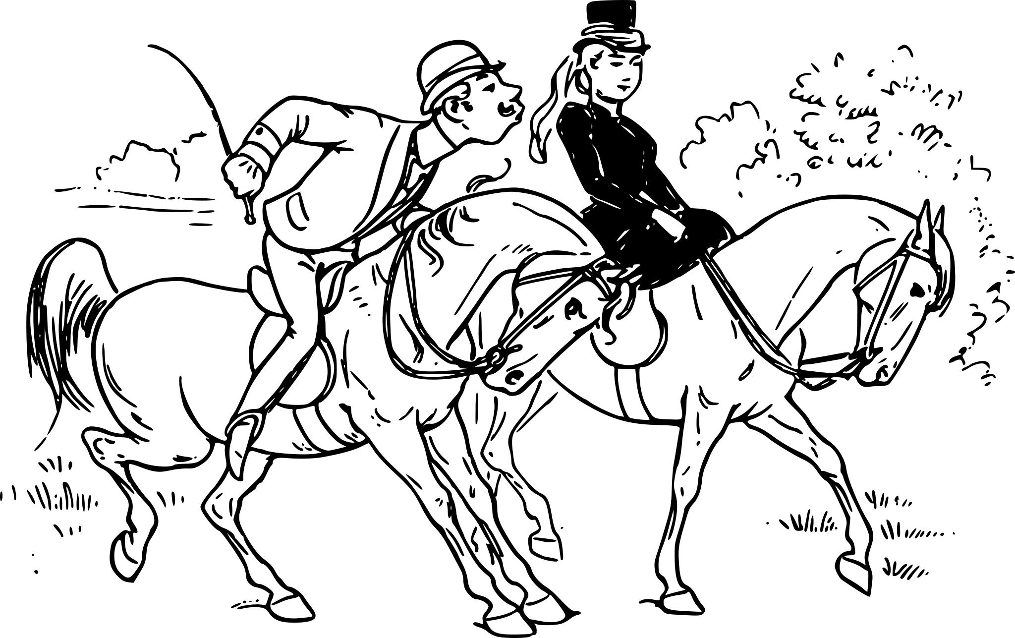 Всадник с лошадью