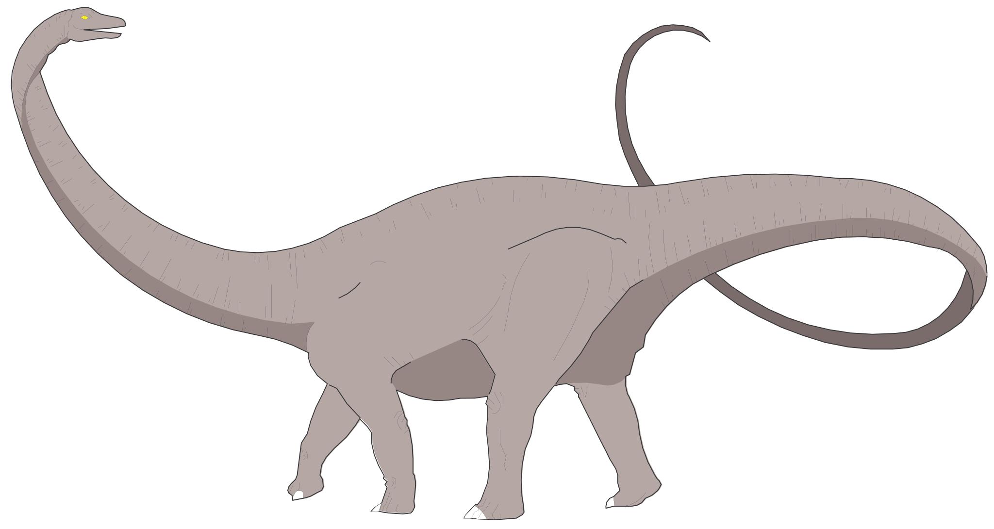 Динозавр Брахиозавр вектор