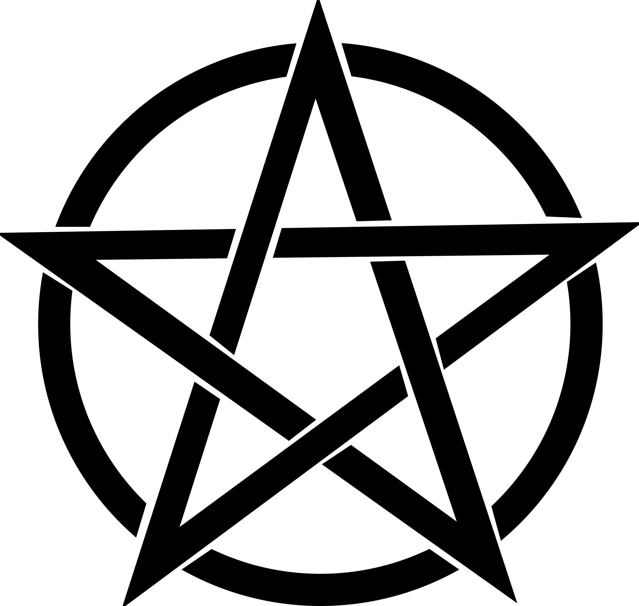 Перевернутая пентаграмма символ