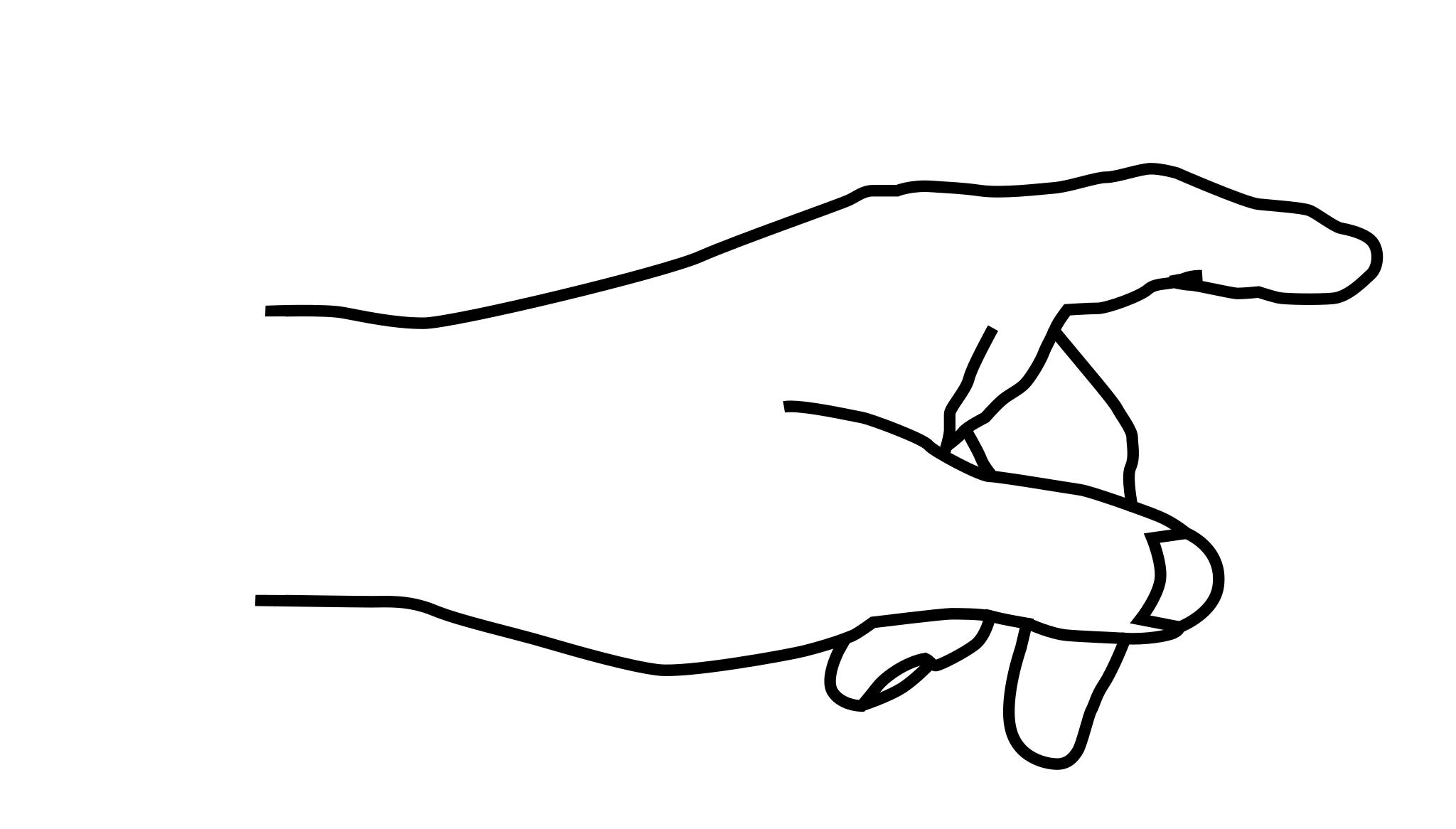 Указывающий палец рисунок