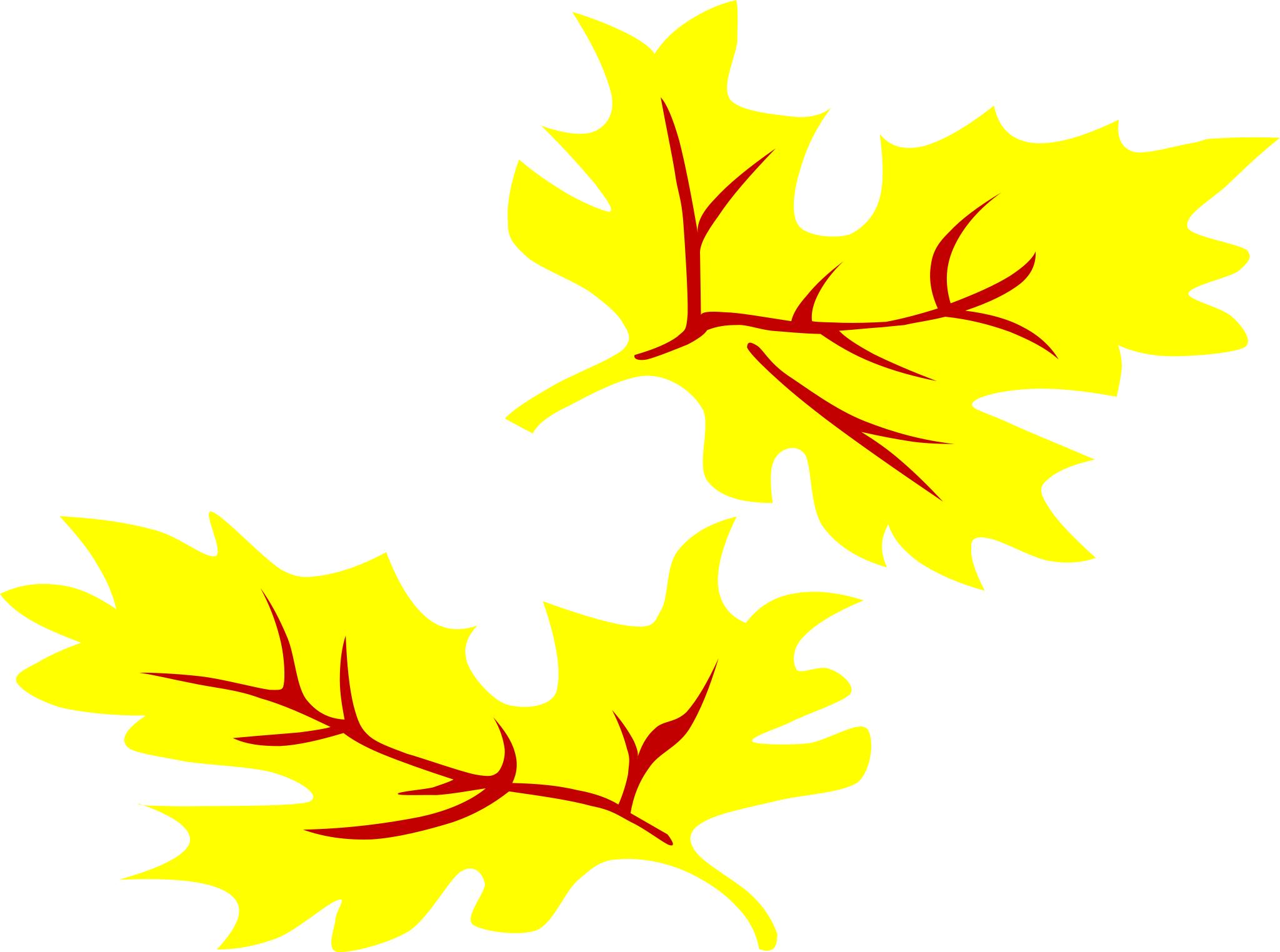 Осенние желтые листочки для вырезания