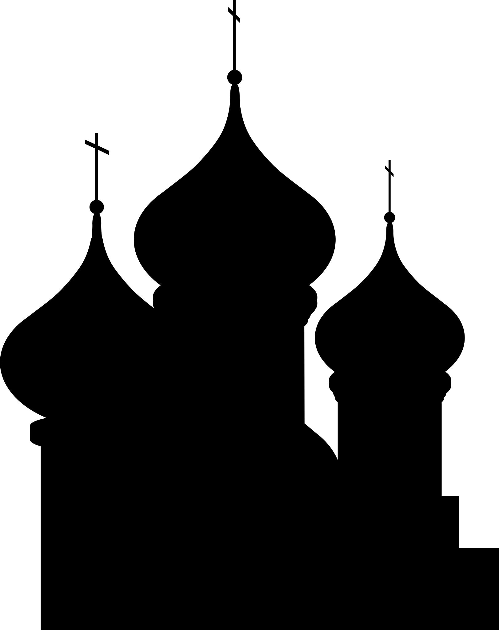 Силуэт православного храма