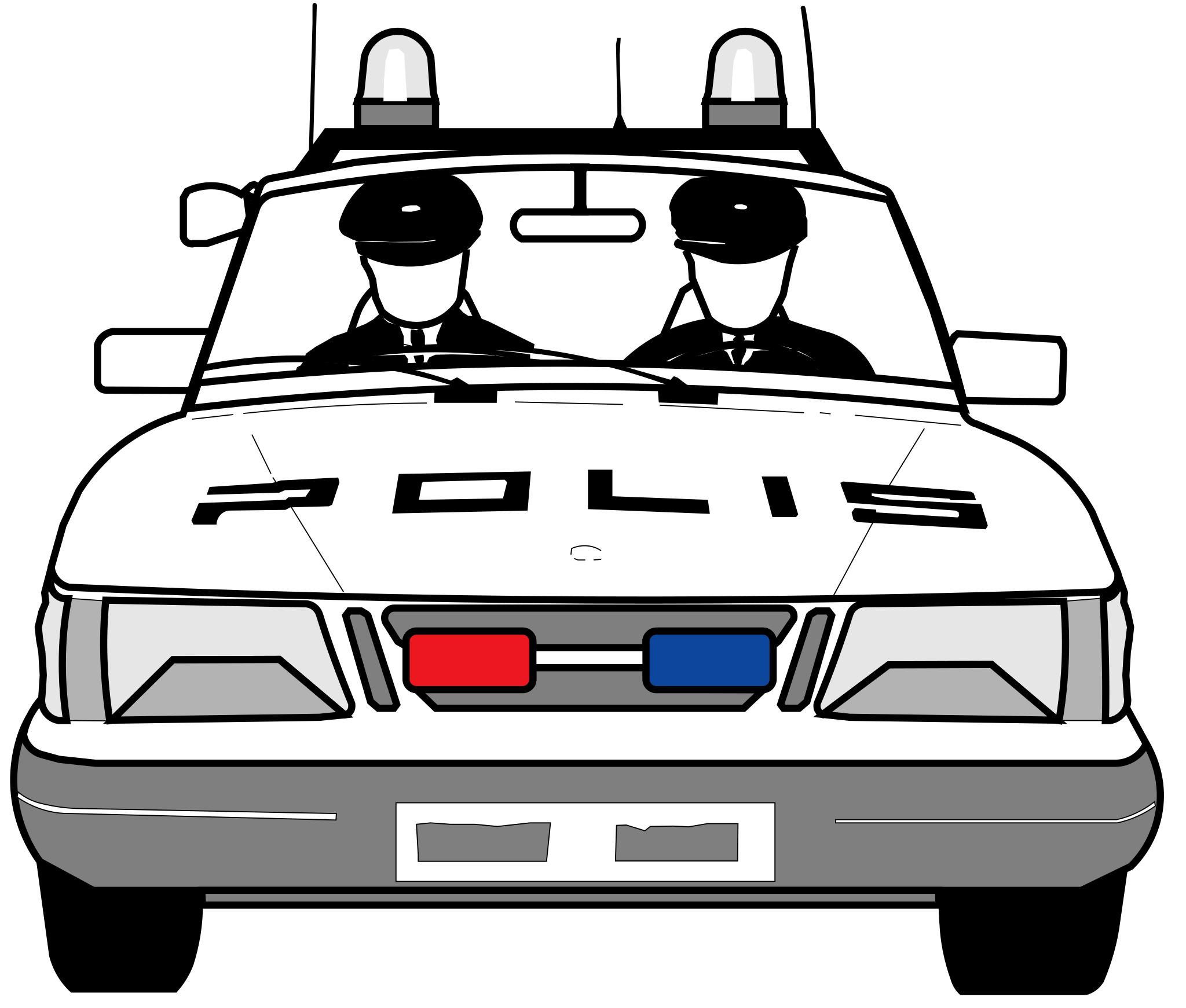 Нарисовать полицейскую машину