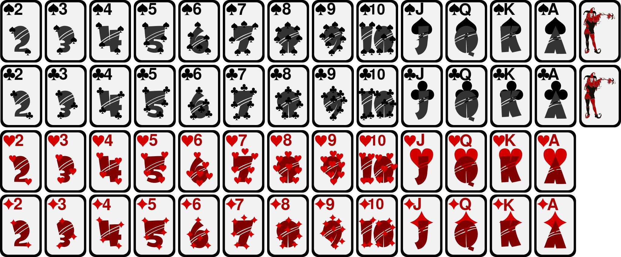Покер колода 52 карты