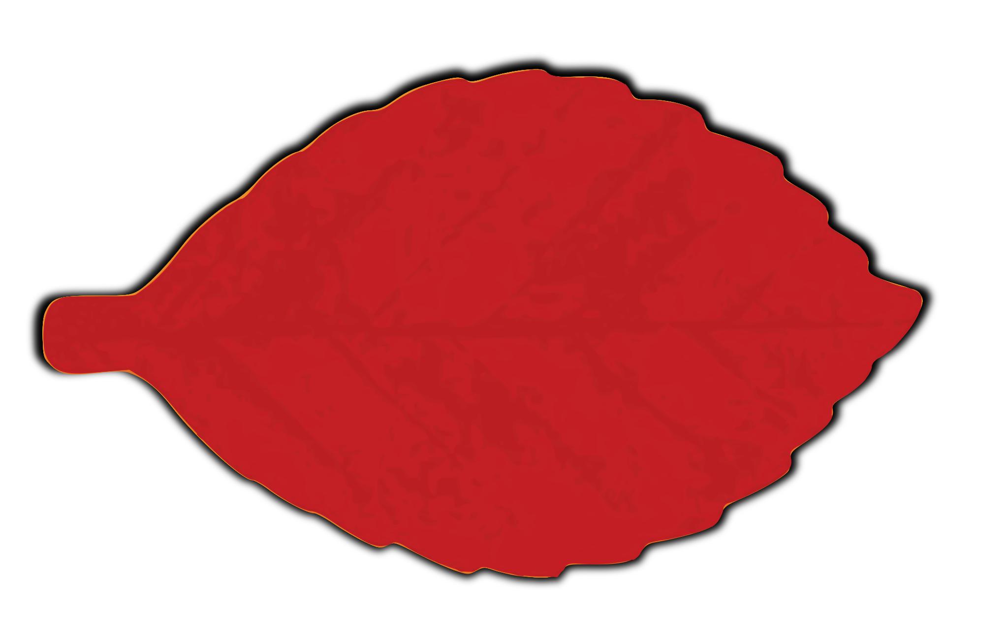 Листья красного цвета для детей