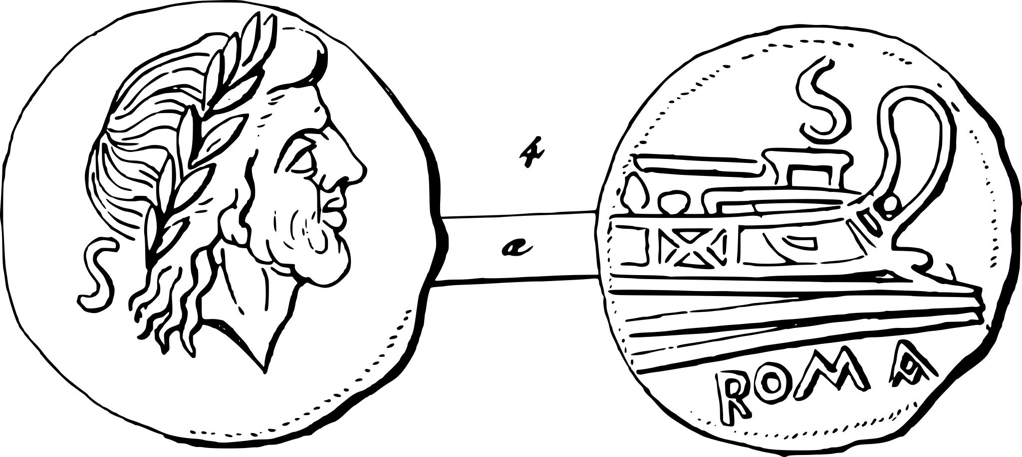 Древние монеты рисунок
