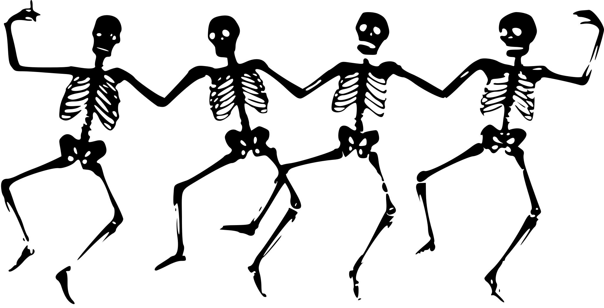 Free Images - dancing skeletons svg.