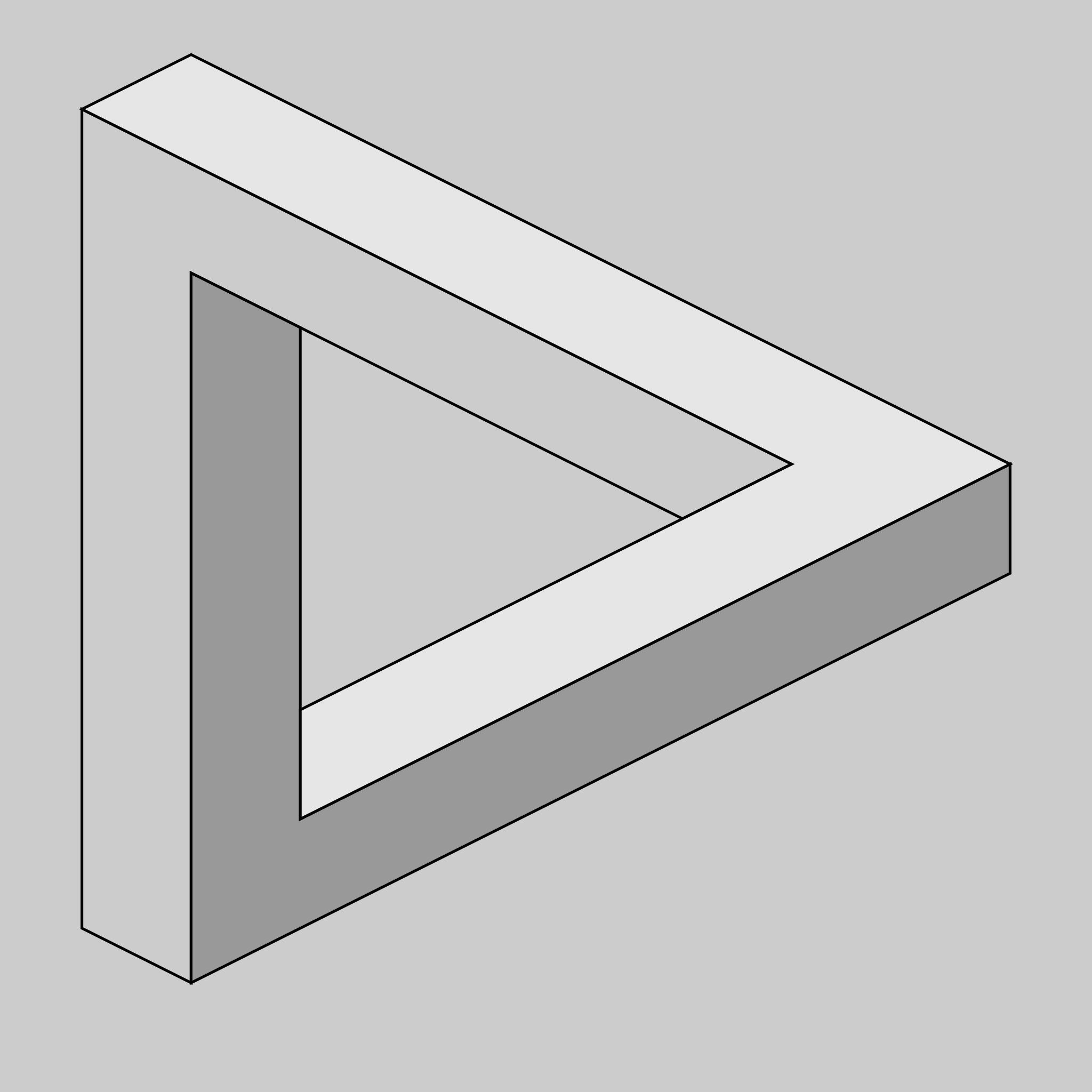 Иллюзия треугольник Пенроуза