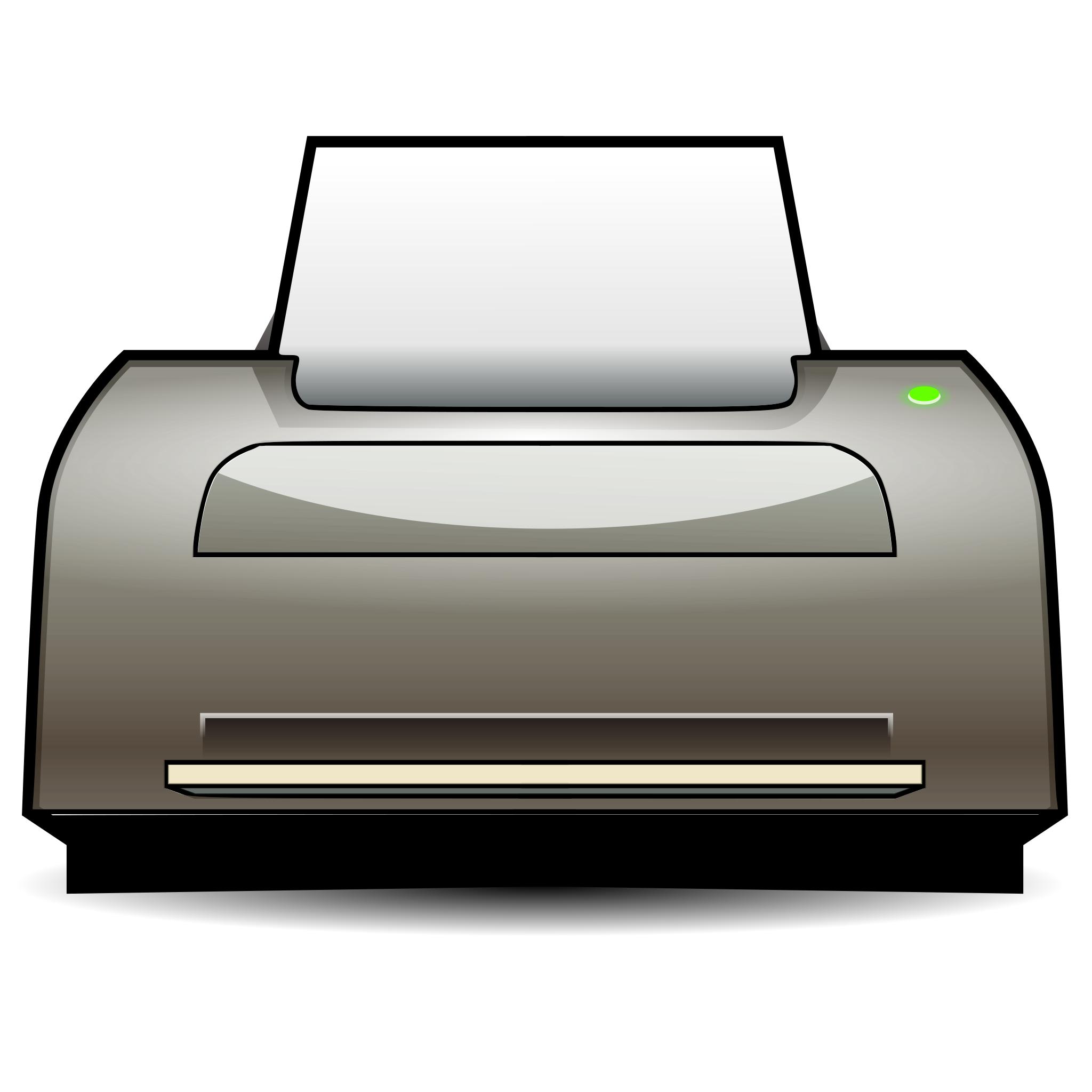 Лазерный принтер на прозрачном фоне