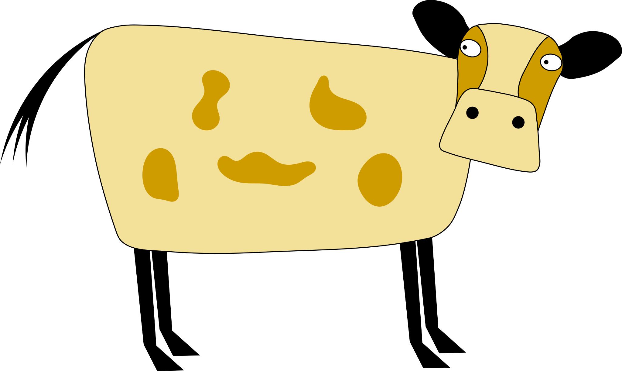 Желтая корова
