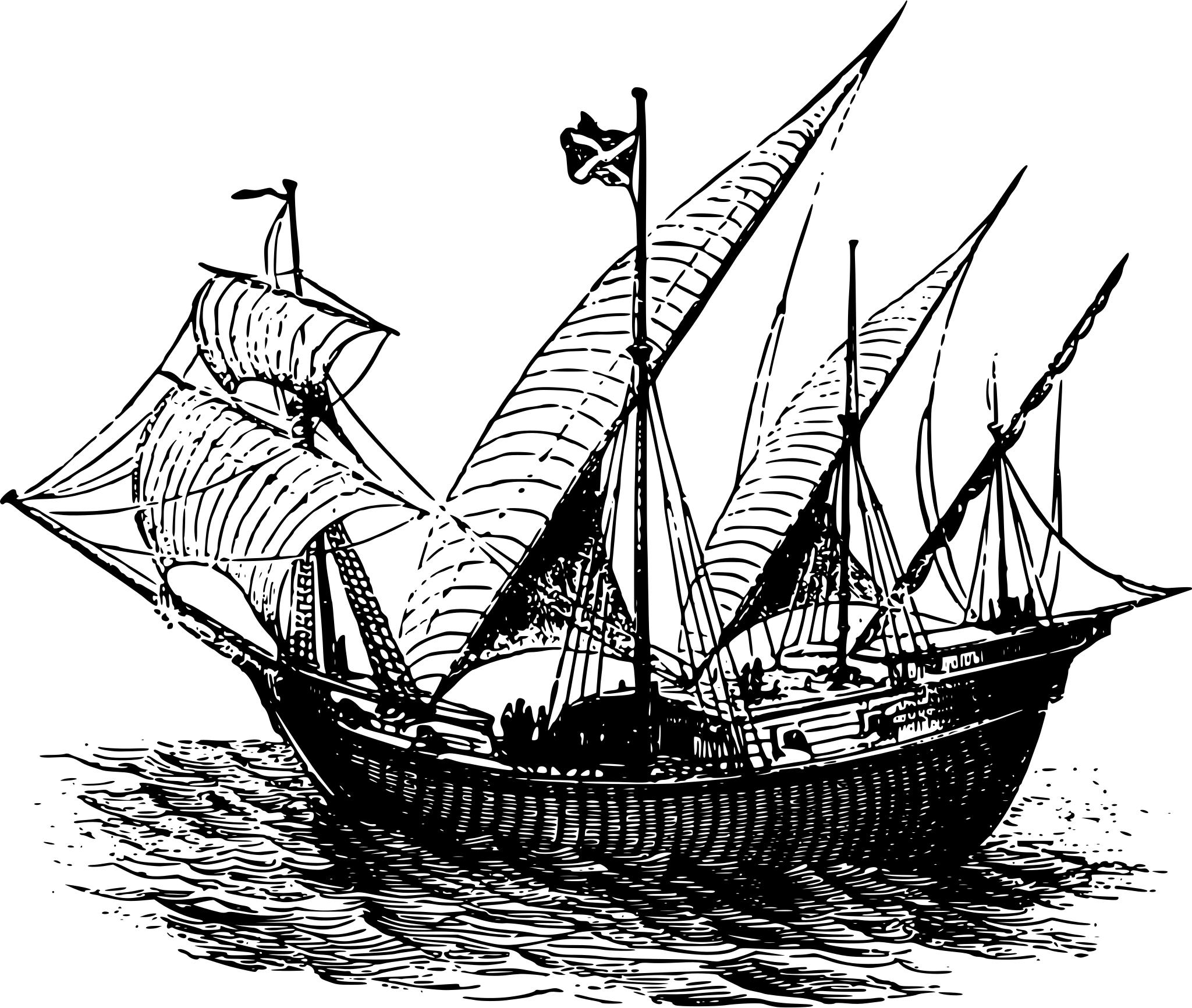 Корабль Каравелла 15 век