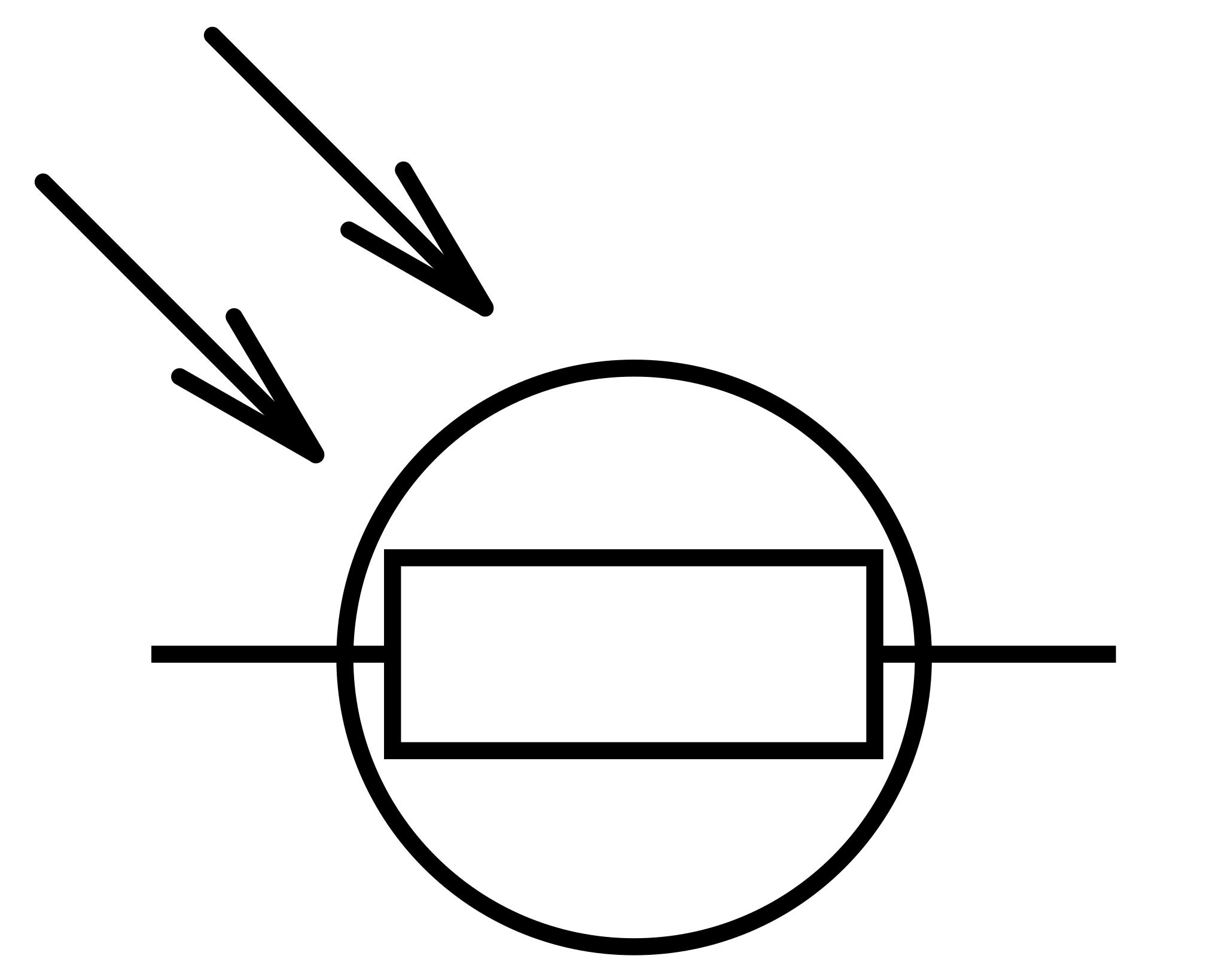Фоторезистор обозначение на схеме