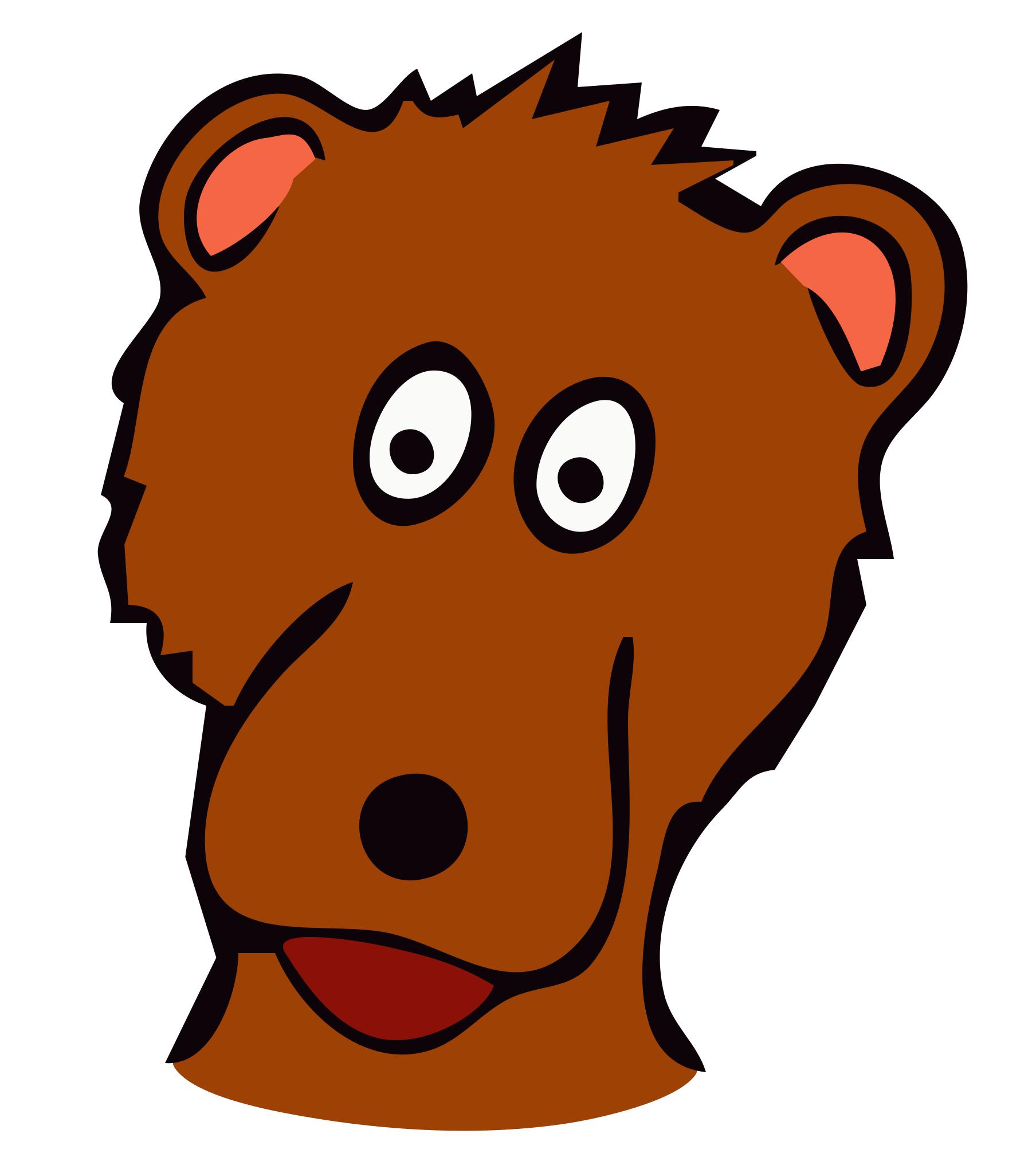 Лицо медведя рисунок