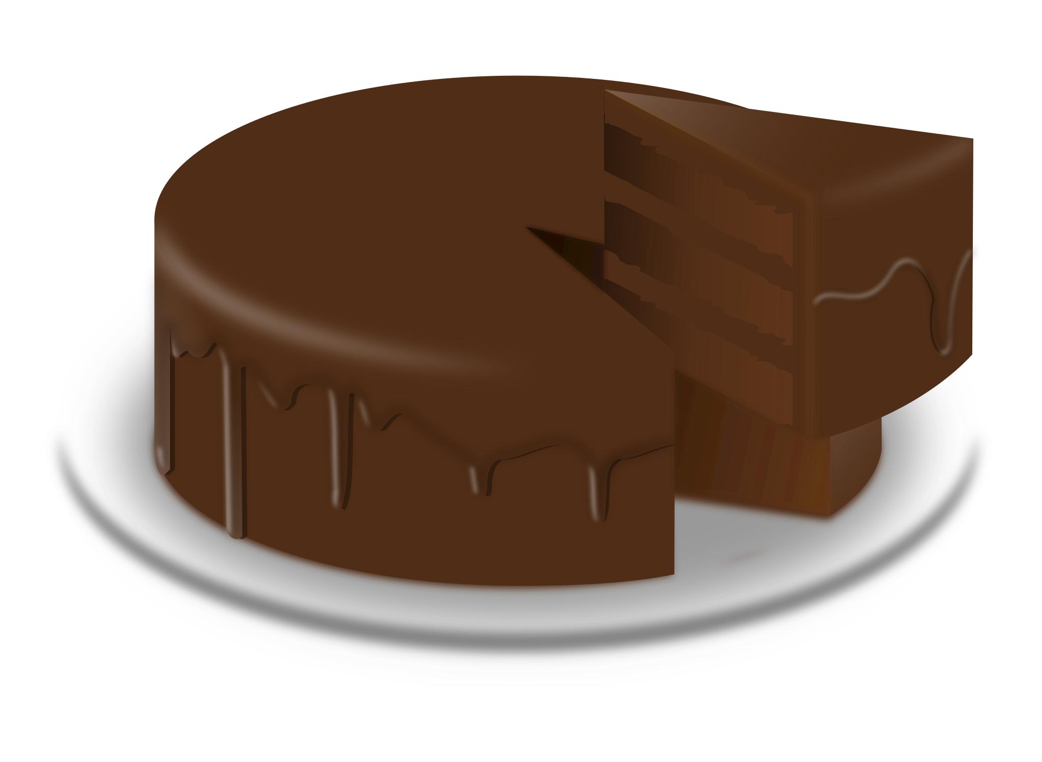 Шоколадный торт рисунок