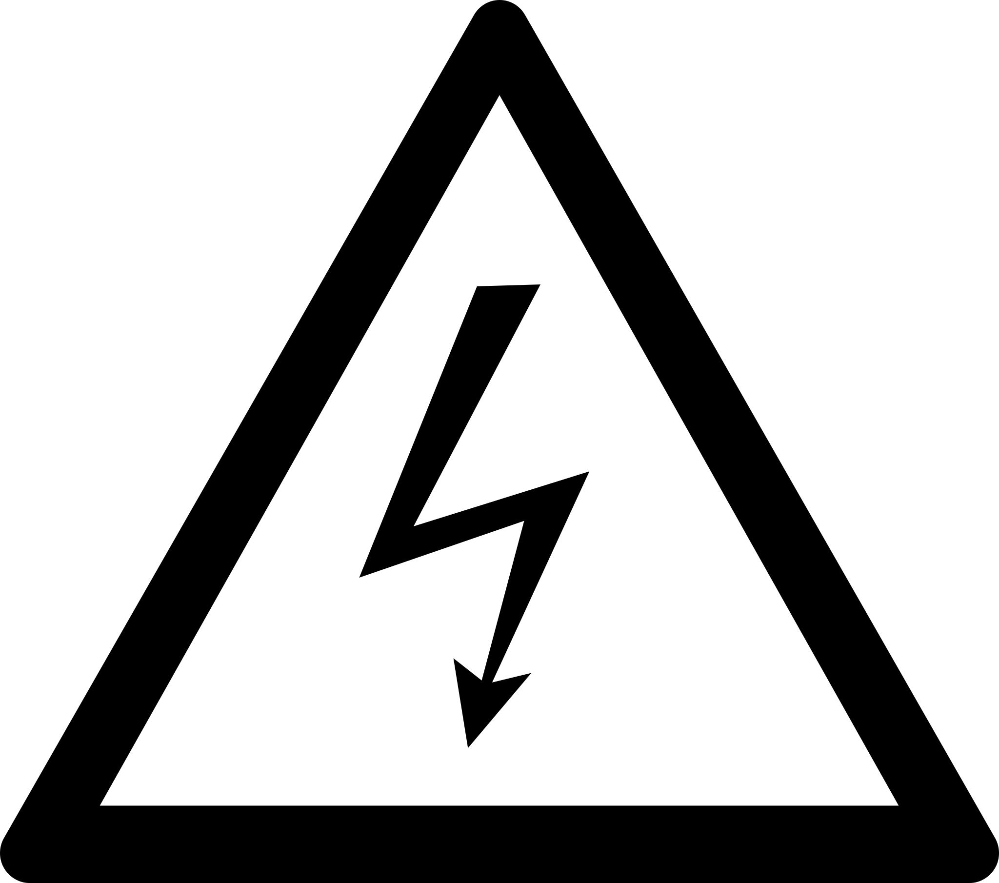 Знак электричества молния