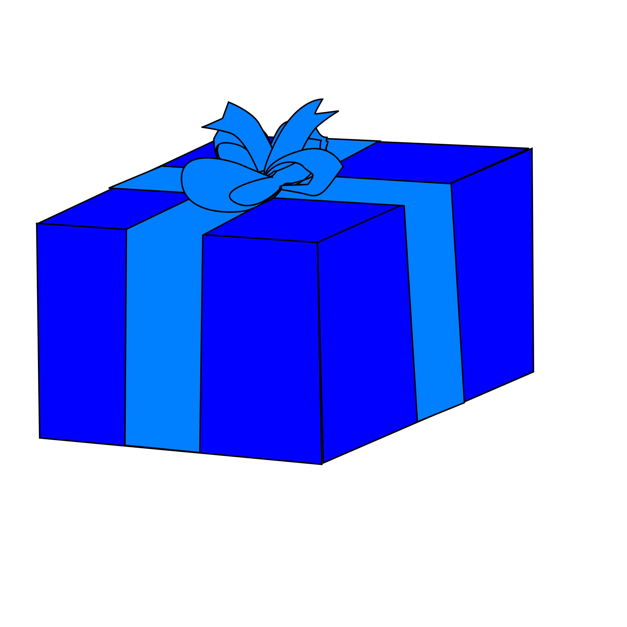 Синяя коробка